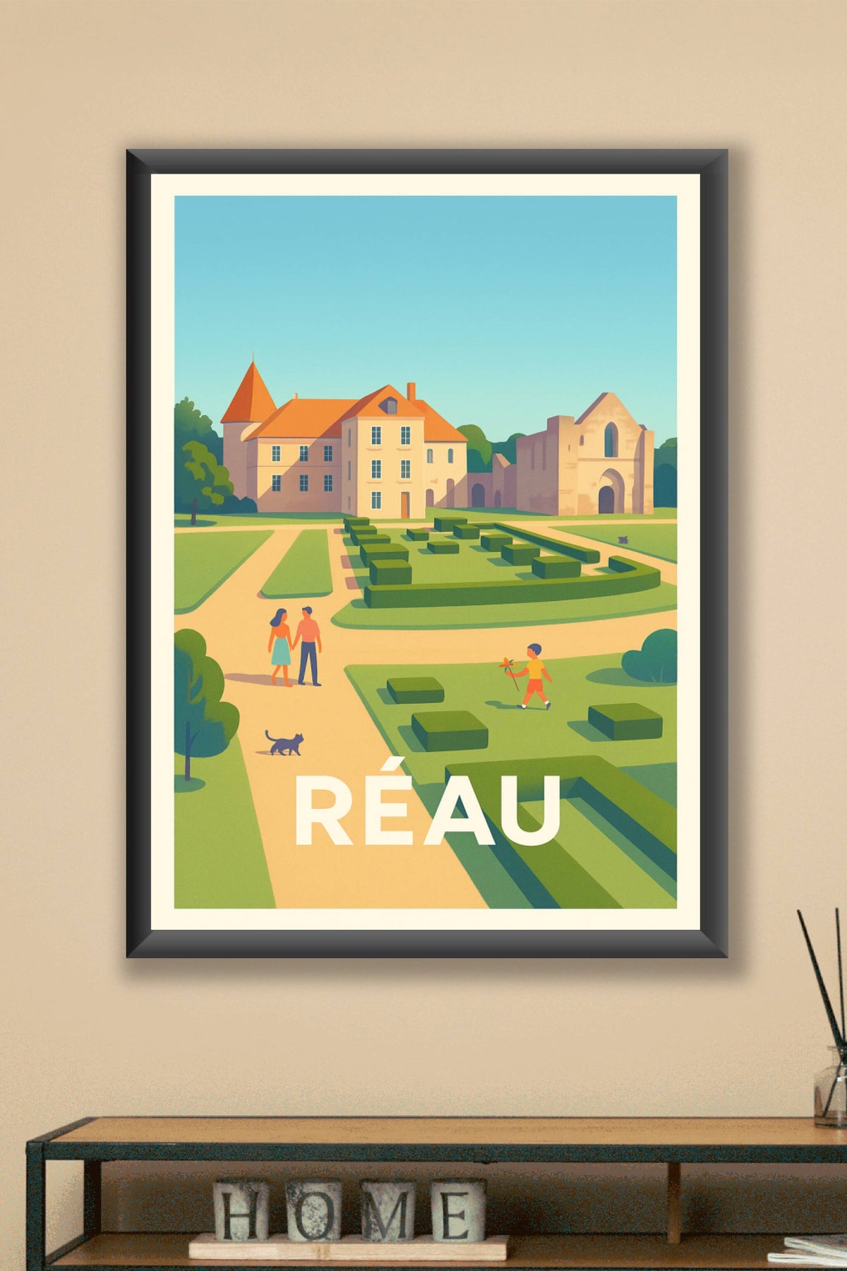 Affiche Réau — Charme et Sérénité au Cœur du Parc · poster d'art de Réau
