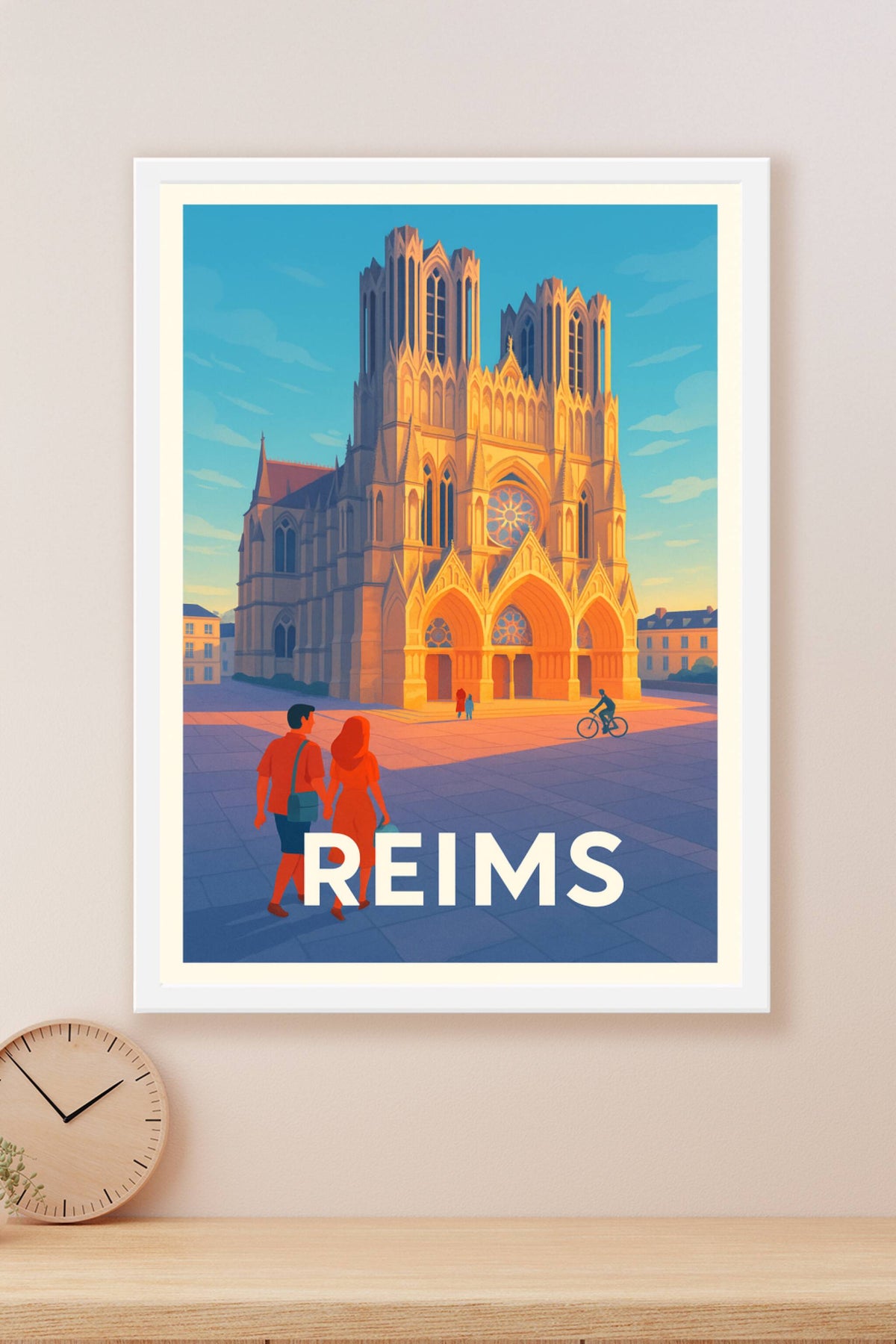 Affiche Reims — L'éclat majestueux de la Cathédrale · poster d'art de Reims