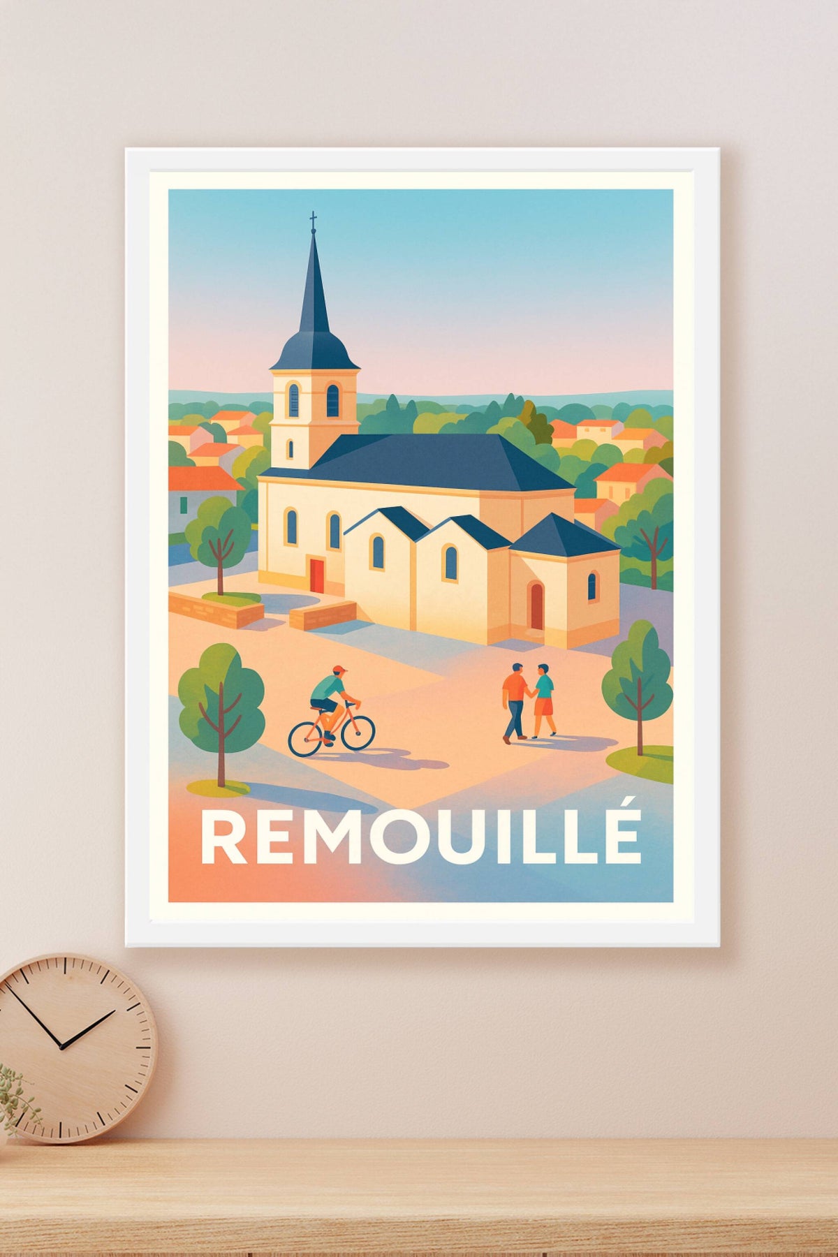Affiche Remouillé — Charme et sérénité en pleine campagne · poster d'art de Remouillé