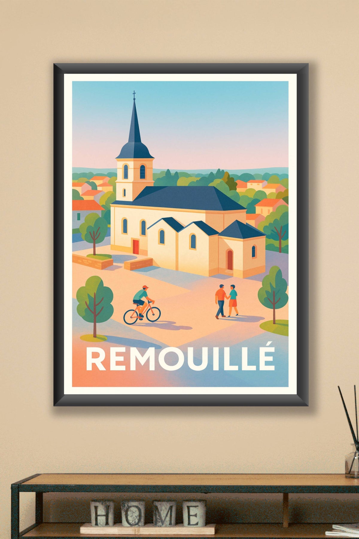 Affiche Remouillé — Charme et sérénité en pleine campagne · poster d'art de Remouillé