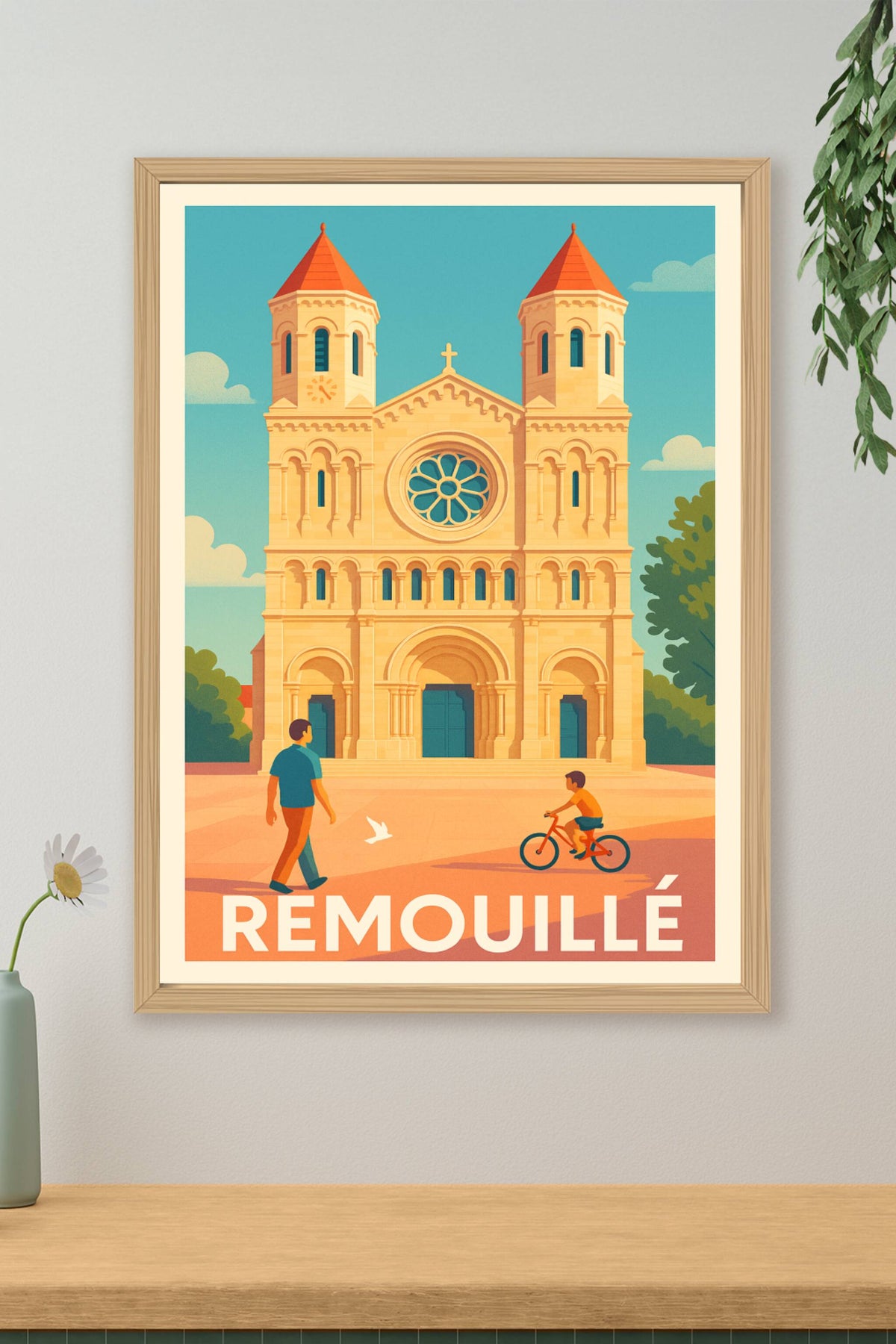 Affiche Remouillé — Un voyage historique et paisible · poster d'art de Remouillé