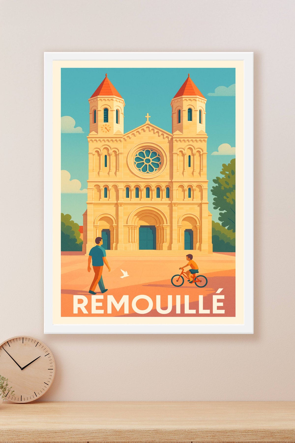 Affiche Remouillé — Un voyage historique et paisible · poster d'art de Remouillé
