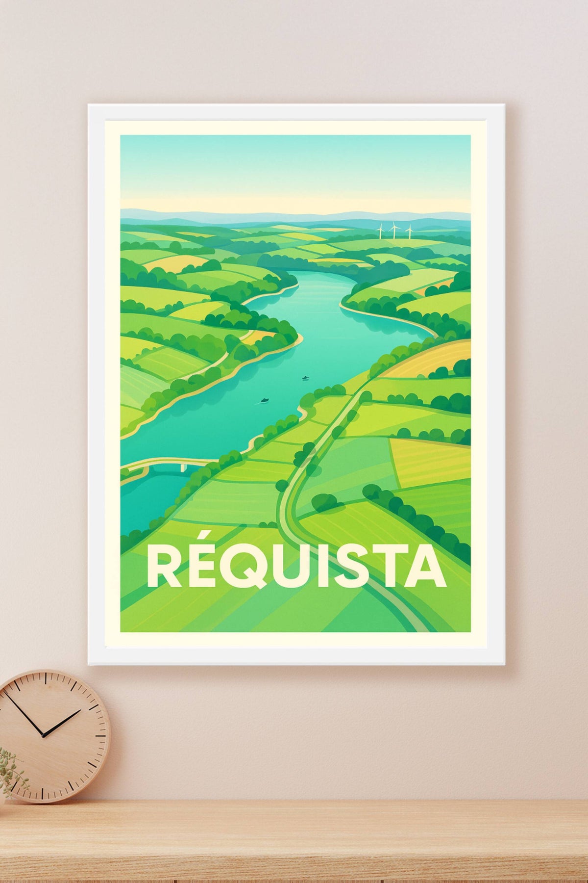 Affiche Réquista — L'échappée verte du Tarn · poster d'art de Réquista