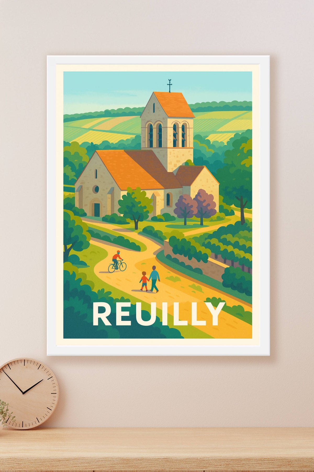 Affiche Reuilly — Évasion bucolique au cœur de la campagne · poster d'art de Reuilly