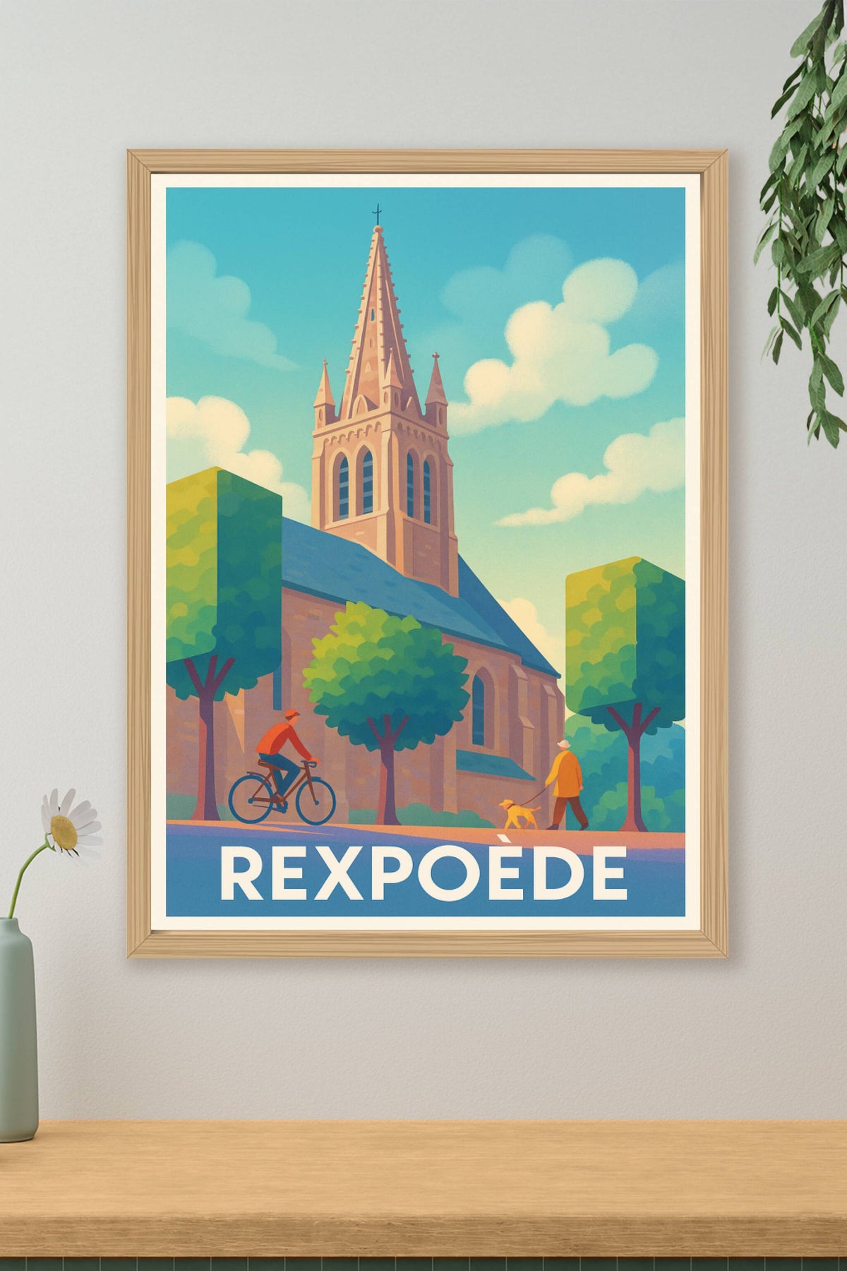 Affiche Rexpoëde — Charme paisible et authenticité flamande · poster d'art de Rexpoëde