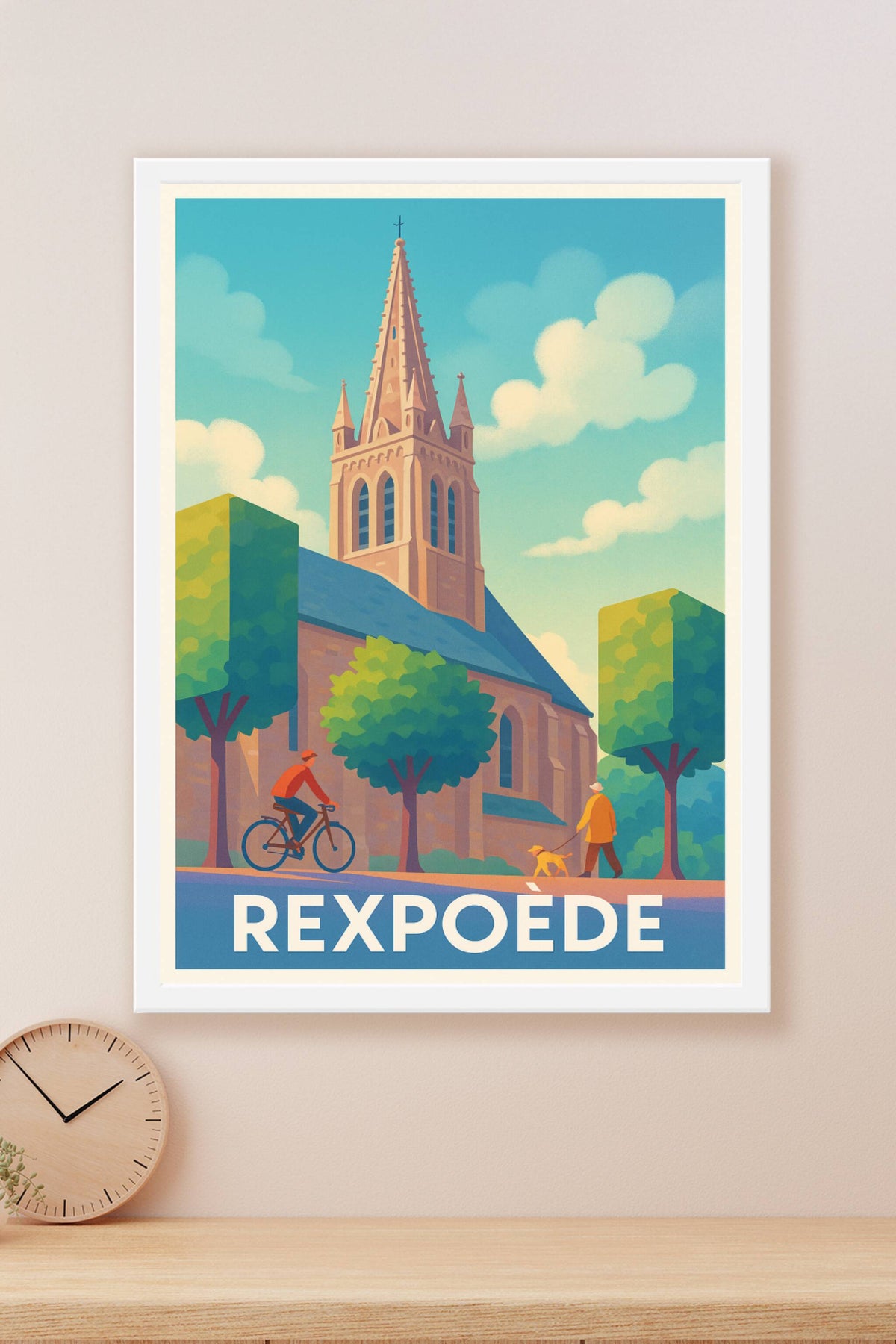 Affiche Rexpoëde — Charme paisible et authenticité flamande · poster d'art de Rexpoëde