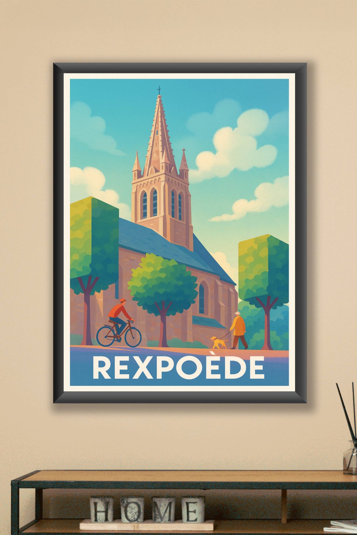 Affiche Rexpoëde — Charme paisible et authenticité flamande · poster d'art de Rexpoëde