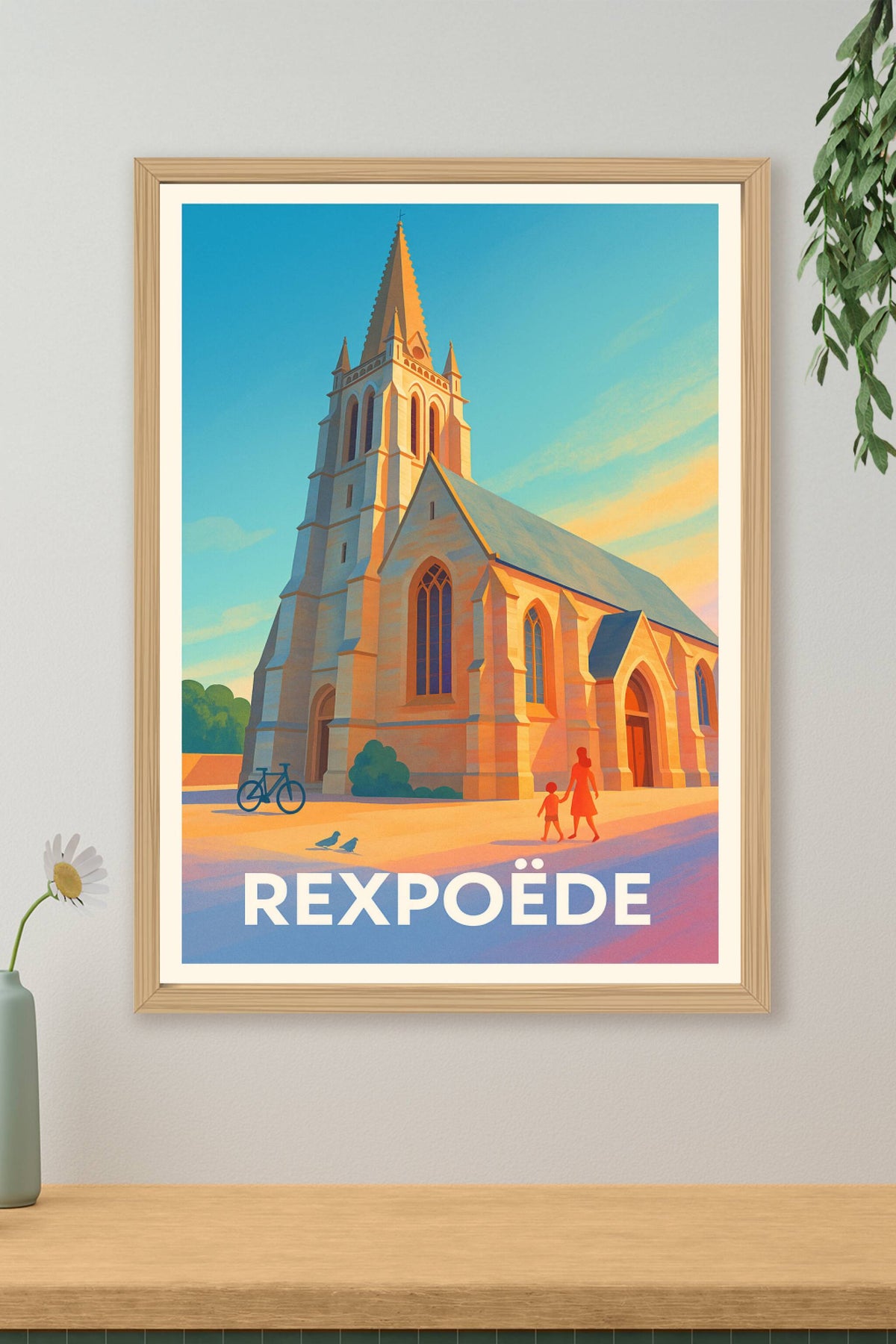 Affiche Rexpoëde — Charme et sérénité au cœur du village · poster d'art de Rexpoëde