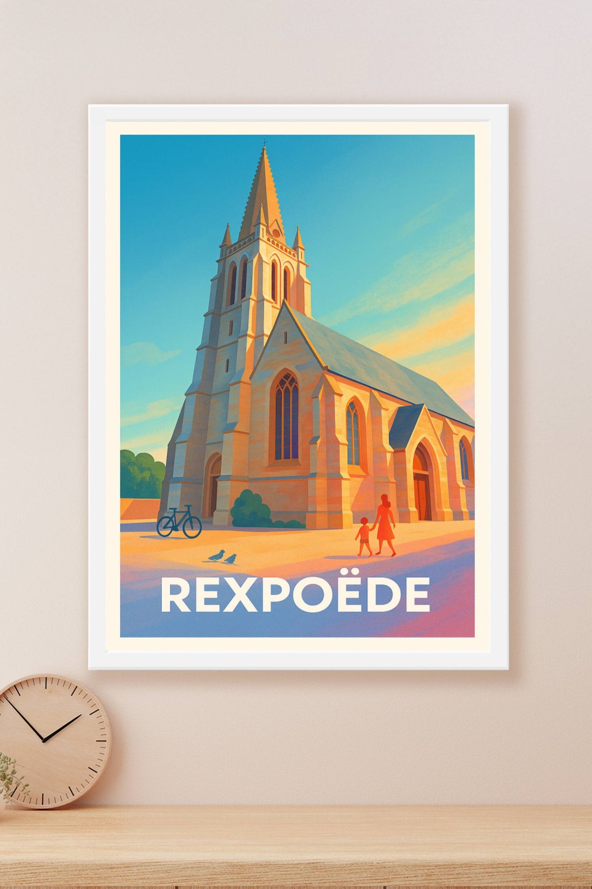 Affiche Rexpoëde — Charme et sérénité au cœur du village · poster d'art de Rexpoëde
