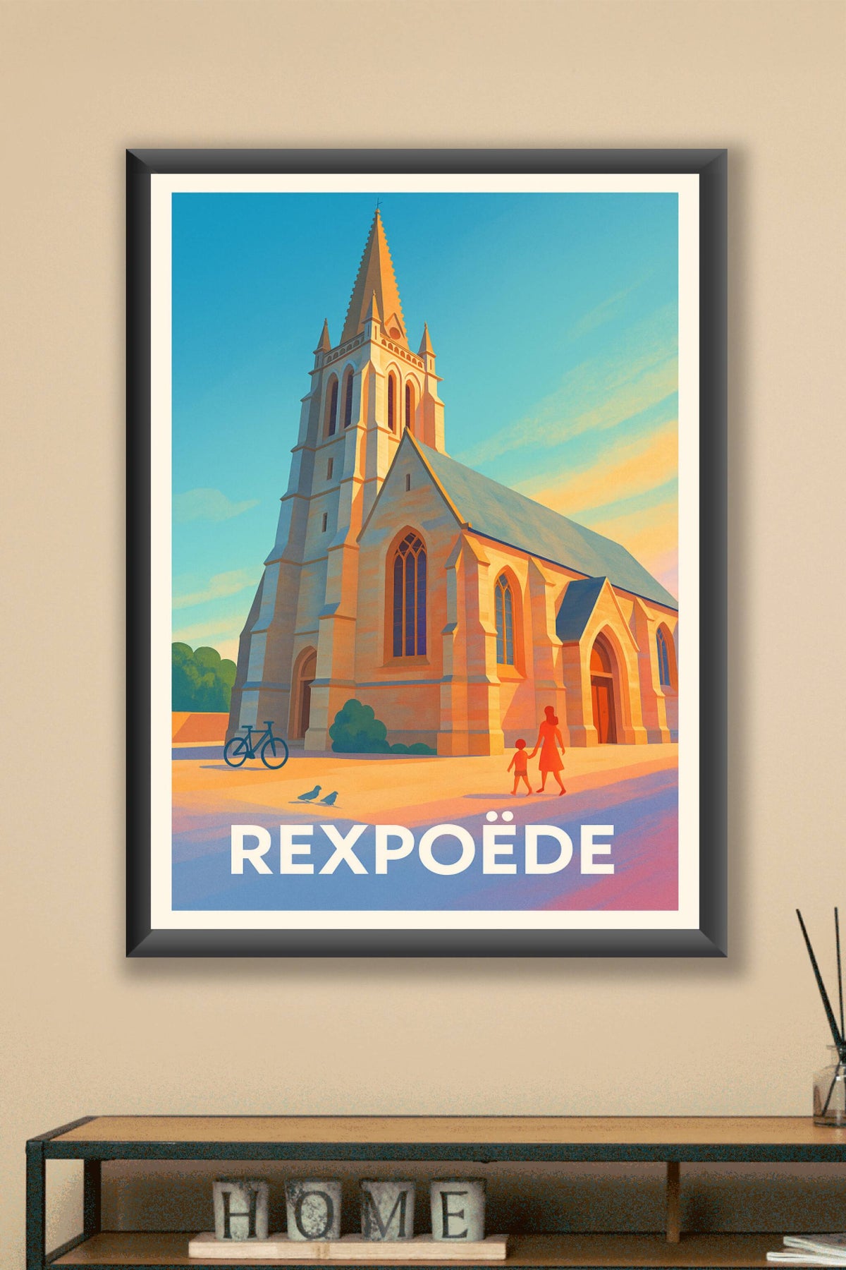 Affiche Rexpoëde — Charme et sérénité au cœur du village · poster d'art de Rexpoëde