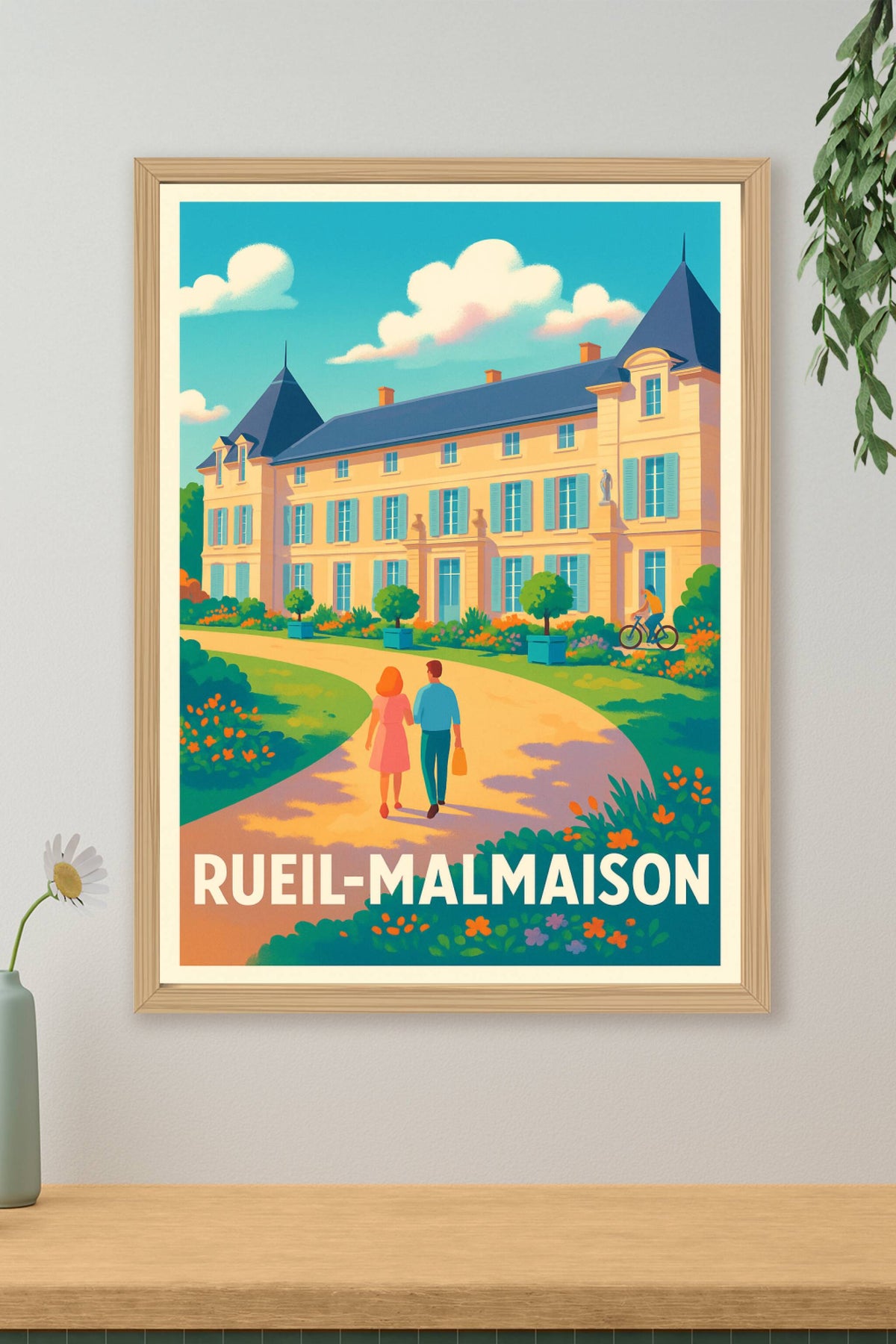 Affiche Rueil-Malmaison — Élégance et Couture au Château · poster d'art de Rueil-Malmaison