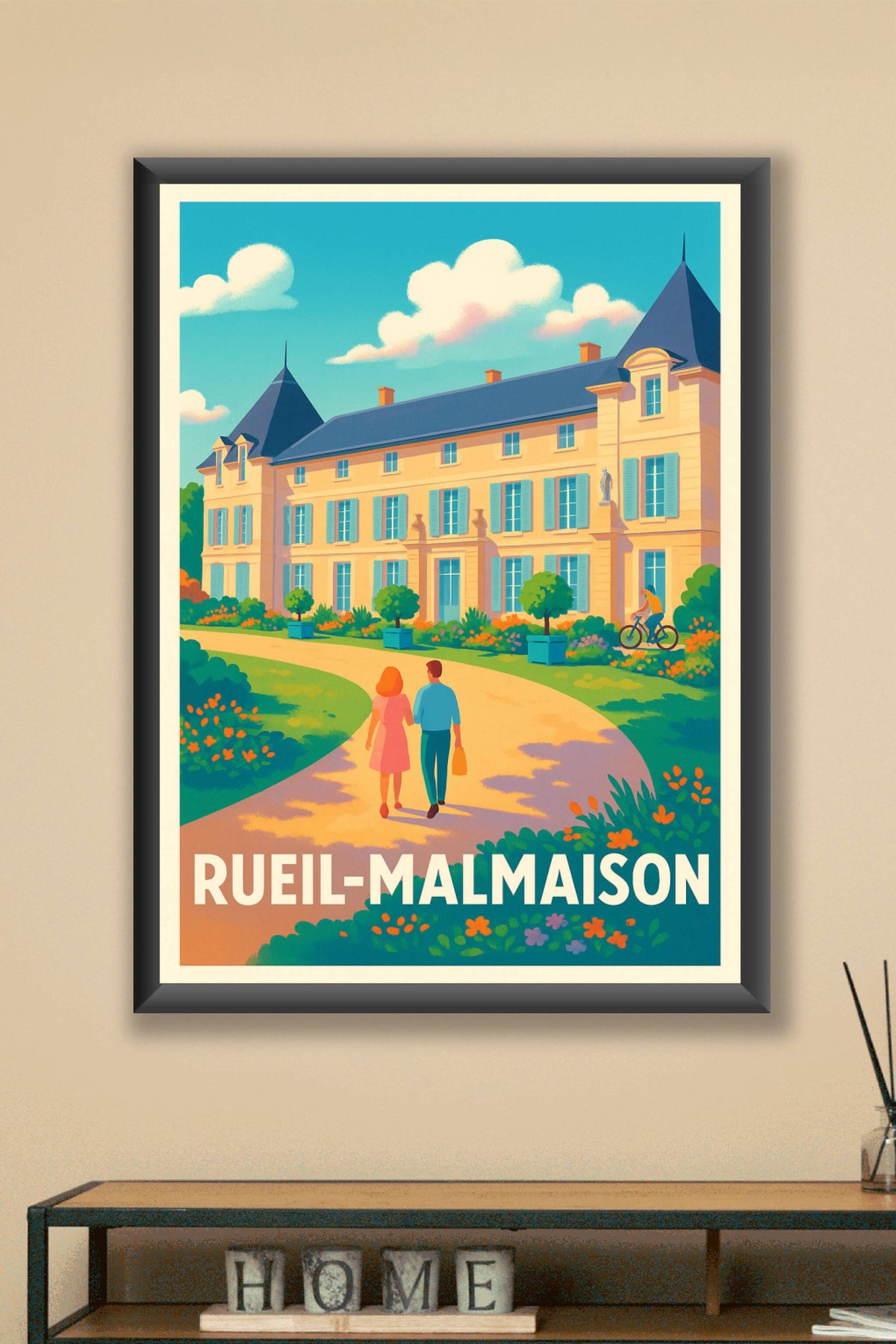 Affiche Rueil-Malmaison — Élégance et Couture au Château · poster d'art de Rueil-Malmaison
