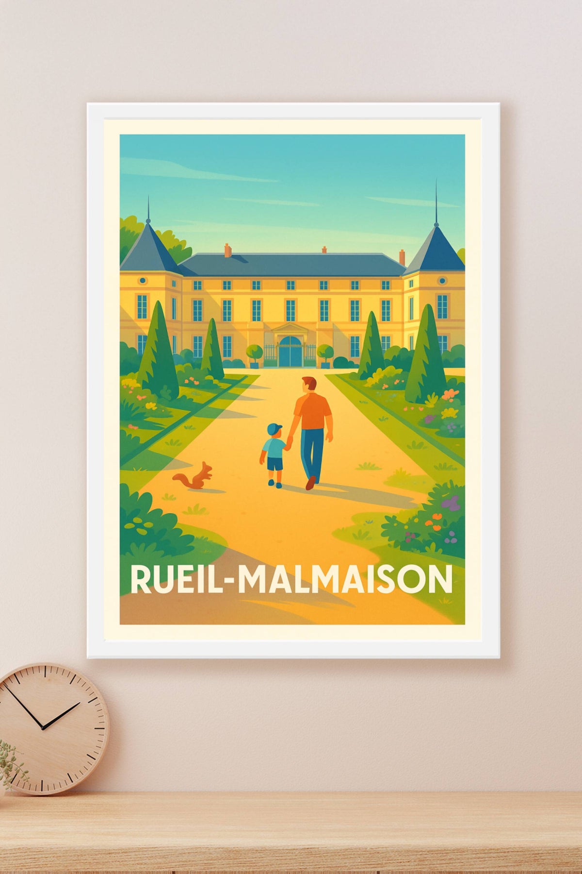 Affiche Rueil-Malmaison — Promenade au Château de Malmaison · poster d'art de Rueil-Malmaison