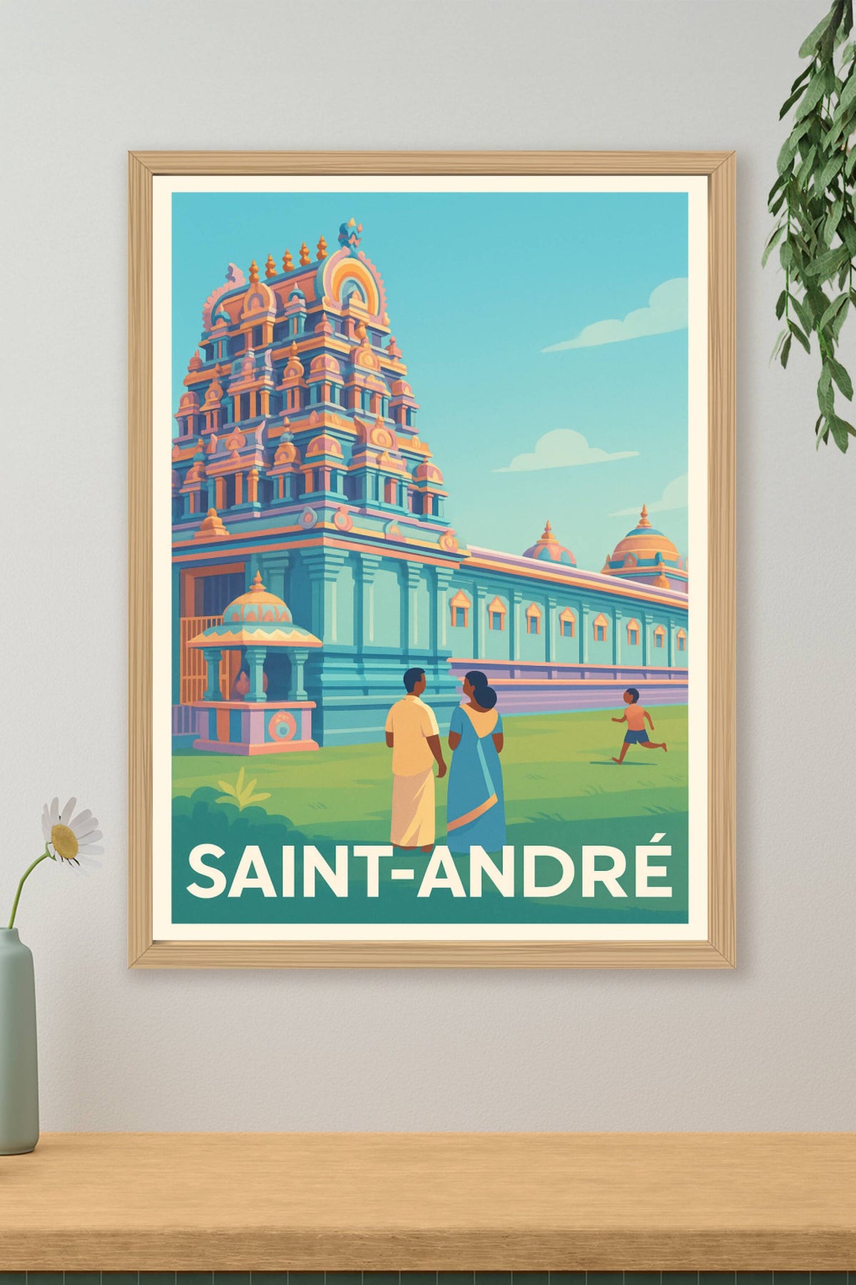 Affiche Saint-André — Un voyage culturel au cœur du temple · poster d'art de Saint-André