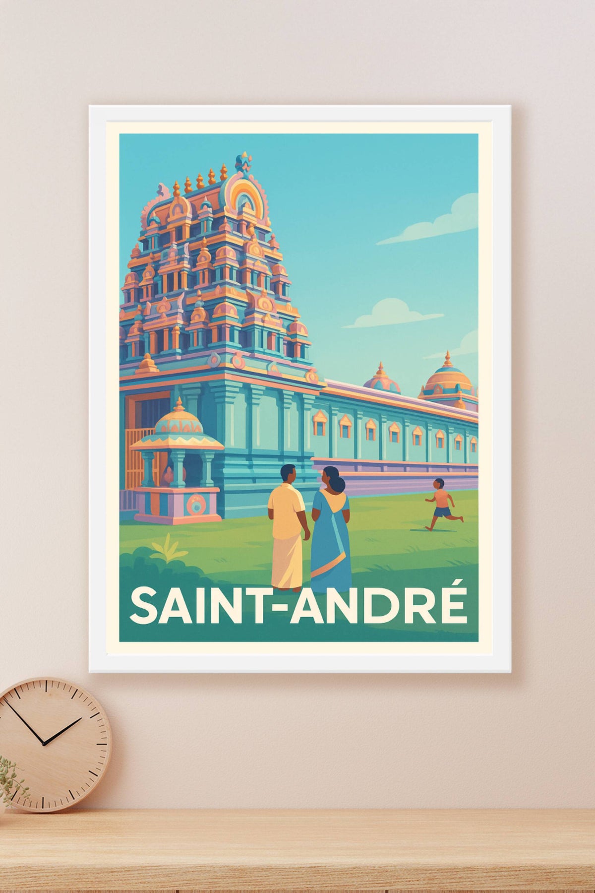 Affiche Saint-André — Un voyage culturel au cœur du temple · poster d'art de Saint-André