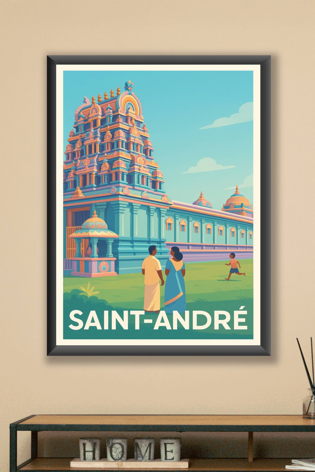 Affiche Saint-André — Un voyage culturel au cœur du temple · poster d'art de Saint-André