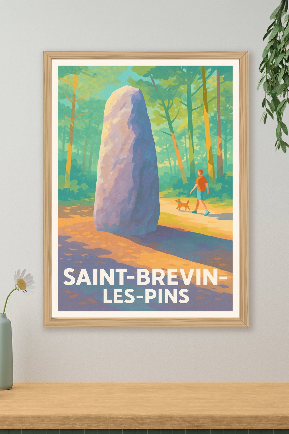 Affiche Saint-Brevin-les-Pins — Entre nature et mystère · poster d'art de Saint-Brevin-les-Pins