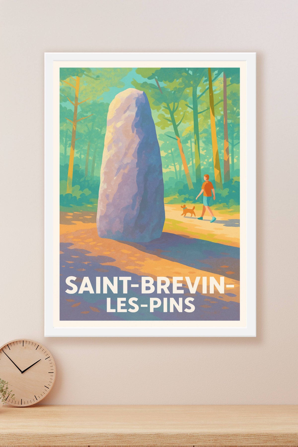 Affiche Saint-Brevin-les-Pins — Entre nature et mystère · poster d'art de Saint-Brevin-les-Pins