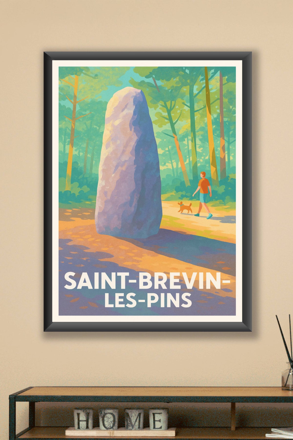 Affiche Saint-Brevin-les-Pins — Entre nature et mystère · poster d'art de Saint-Brevin-les-Pins