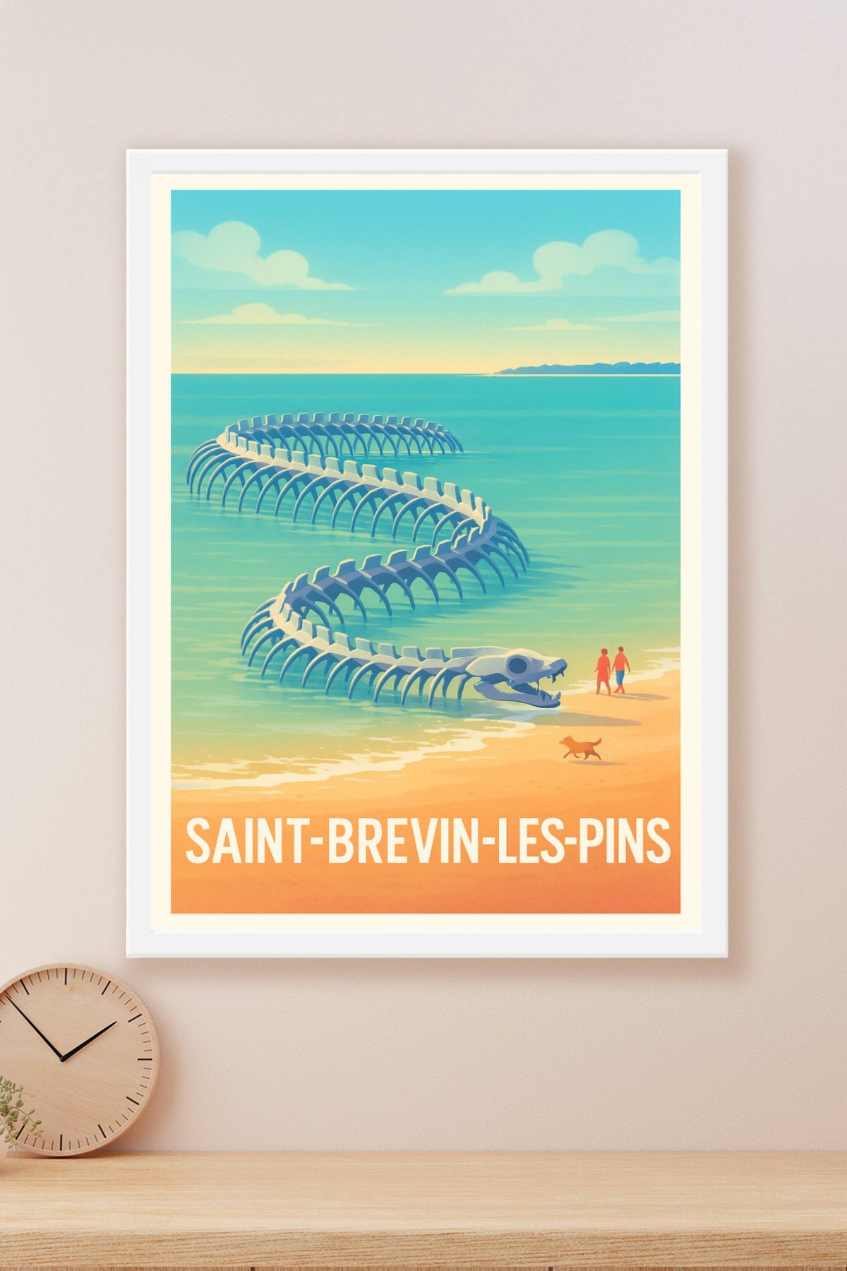 Affiche Saint-Brevin-les-Pins — Mystère et mer au bord de l'Atlantique · poster d'art de Saint-Brevin-les-Pins