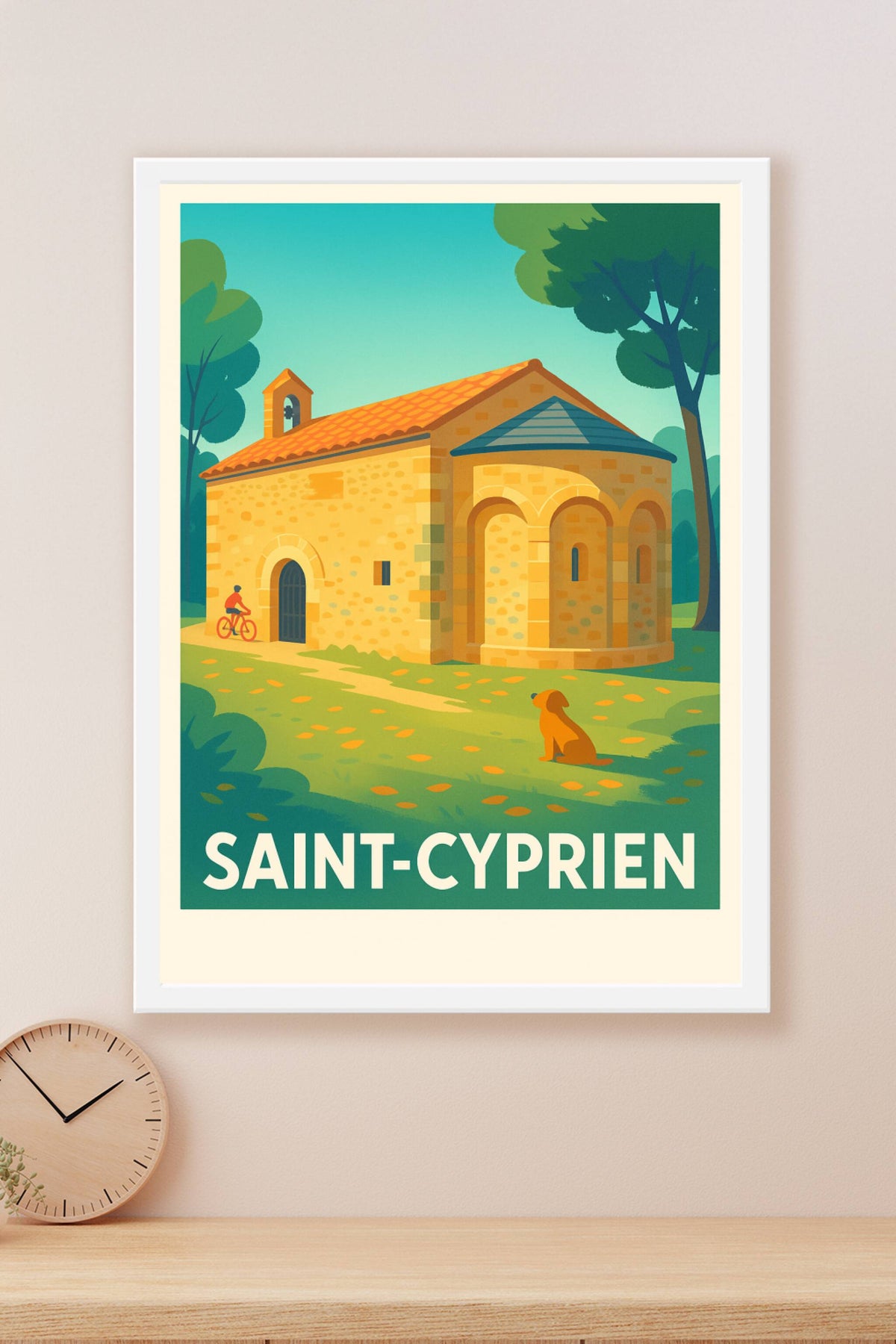 Affiche Saint-Cyprien — Charme et Sérénité au Cœur du Patrimoine · poster d'art de Saint-Cyprien