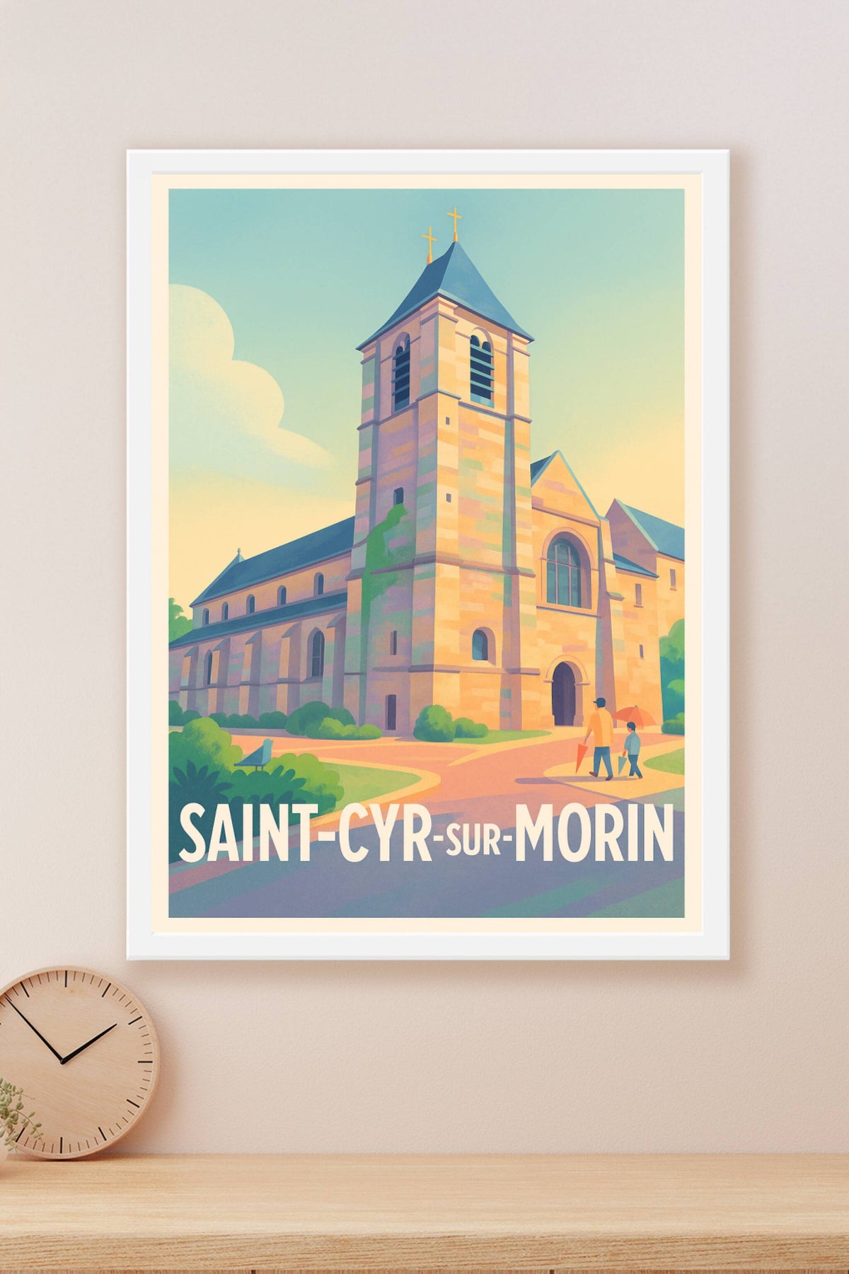 Affiche Saint-Cyr-sur-Morin — Charme et Sérénité au Cœur du Village · poster d'art de Saint-Cyr-sur-Morin