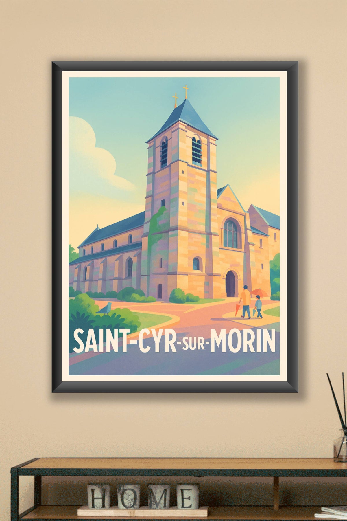 Affiche Saint-Cyr-sur-Morin — Charme et Sérénité au Cœur du Village · poster d'art de Saint-Cyr-sur-Morin