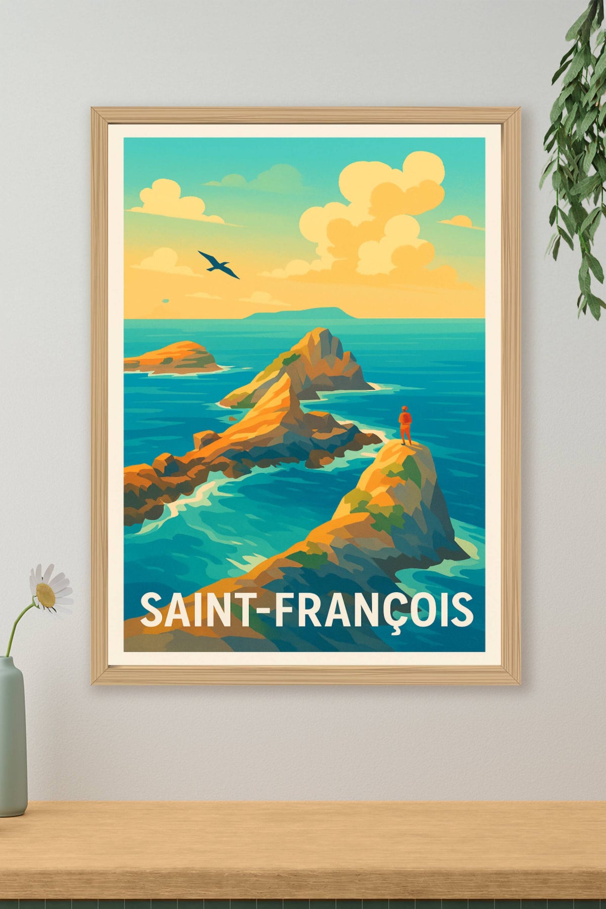 Affiche Saint-François — Évasion spectaculaire au bout du monde · poster d'art de Saint-François