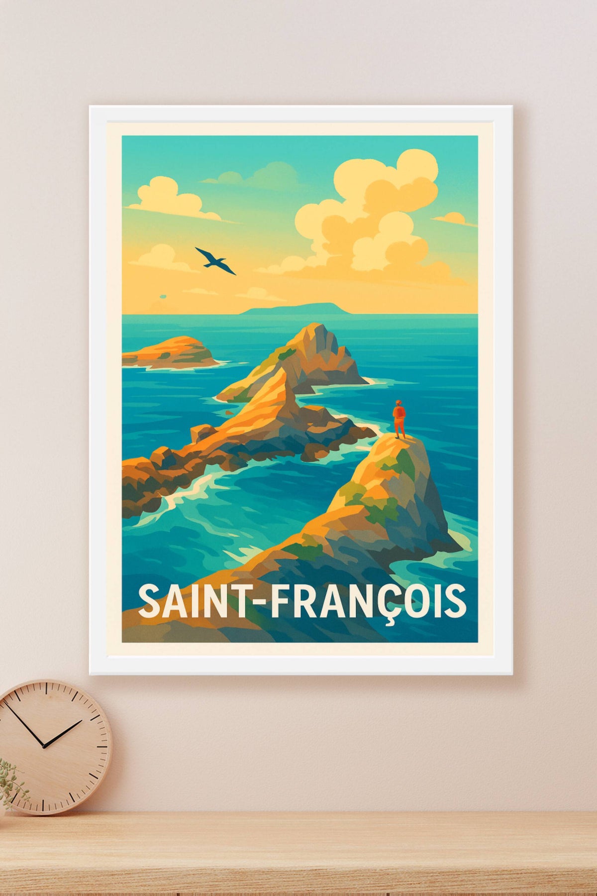 Affiche Saint-François — Évasion spectaculaire au bout du monde · poster d'art de Saint-François