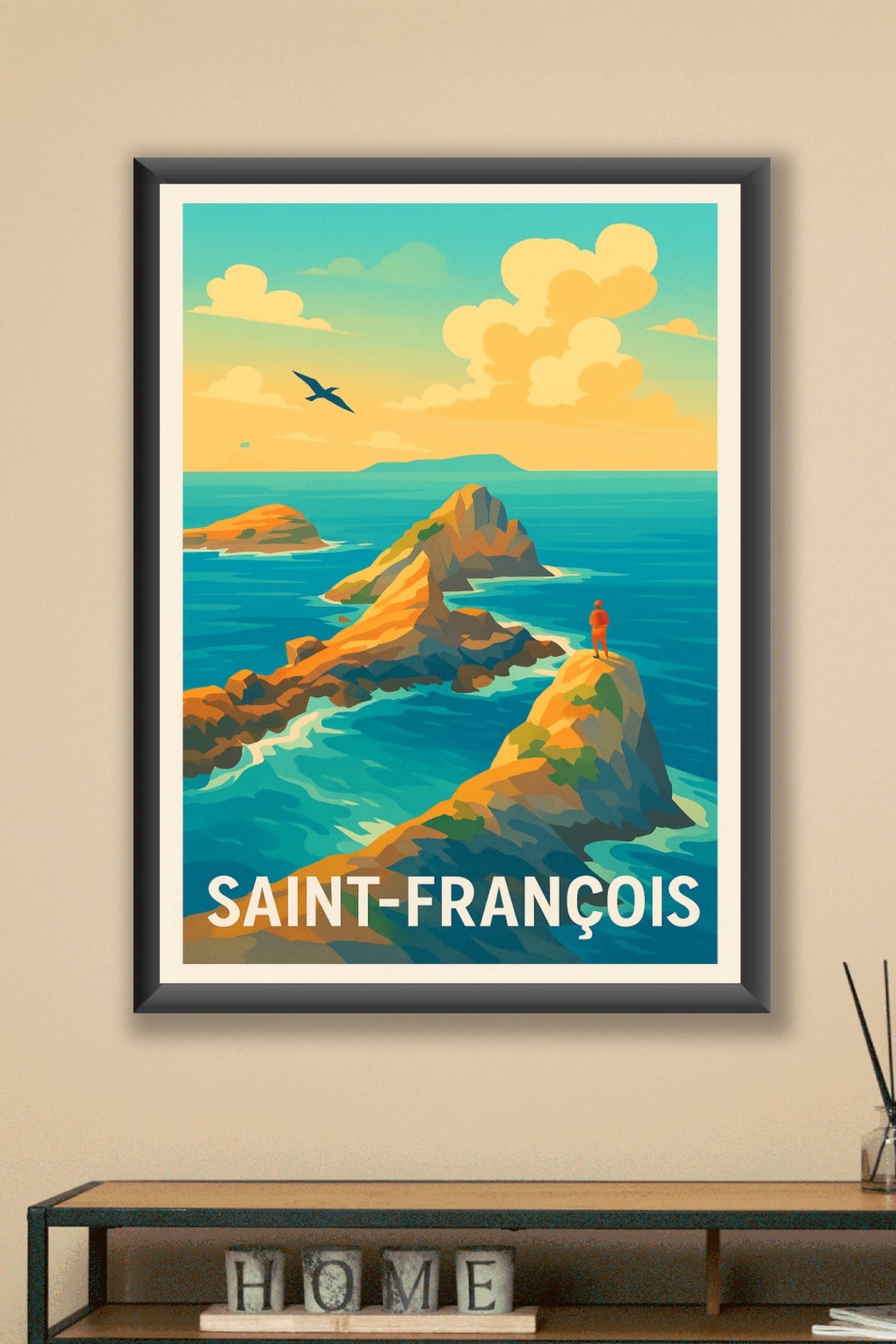 Affiche Saint-François — Évasion spectaculaire au bout du monde · poster d'art de Saint-François