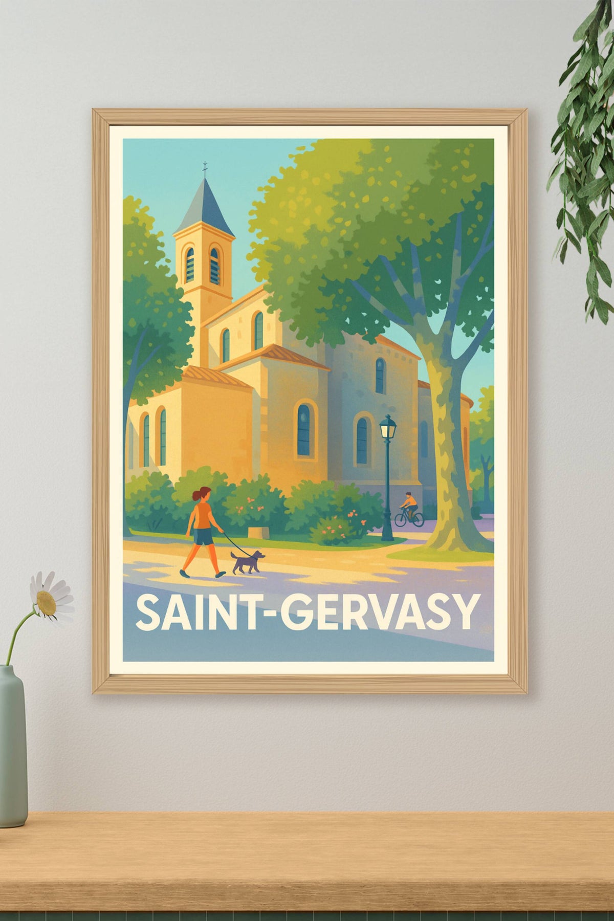 Affiche Saint-Gervasy — Charme et Sérénité Provençale · poster d'art de Saint-Gervasy