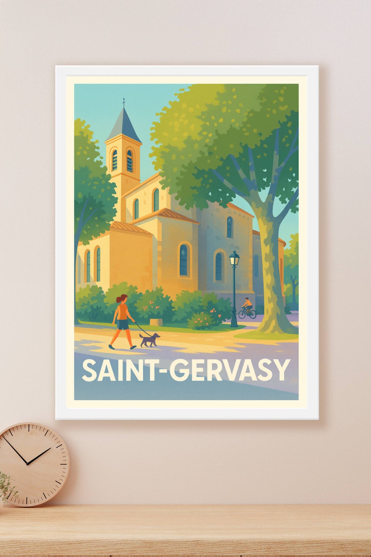 Affiche Saint-Gervasy — Charme et Sérénité Provençale · poster d'art de Saint-Gervasy