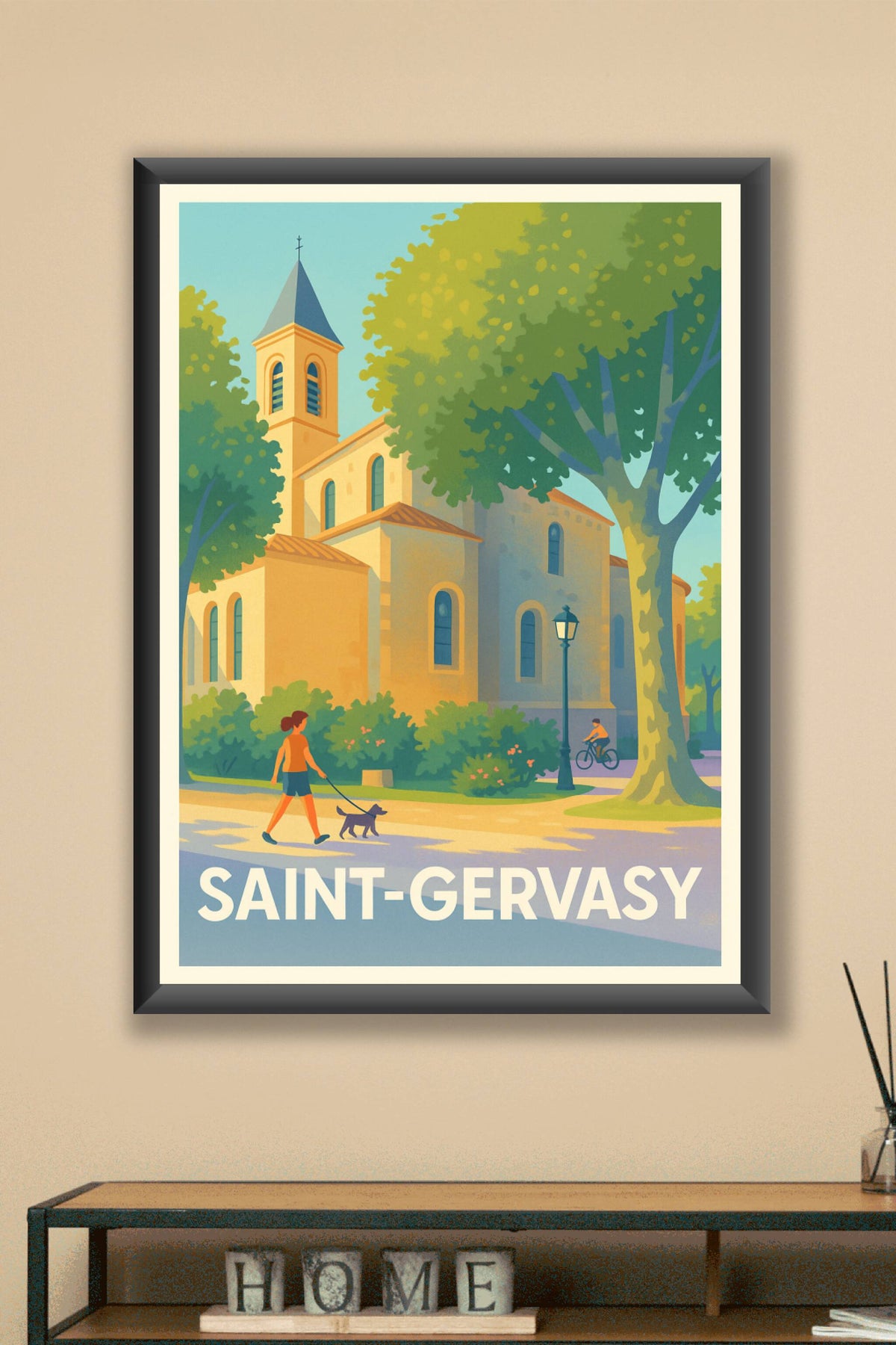 Affiche Saint-Gervasy — Charme et Sérénité Provençale · poster d'art de Saint-Gervasy