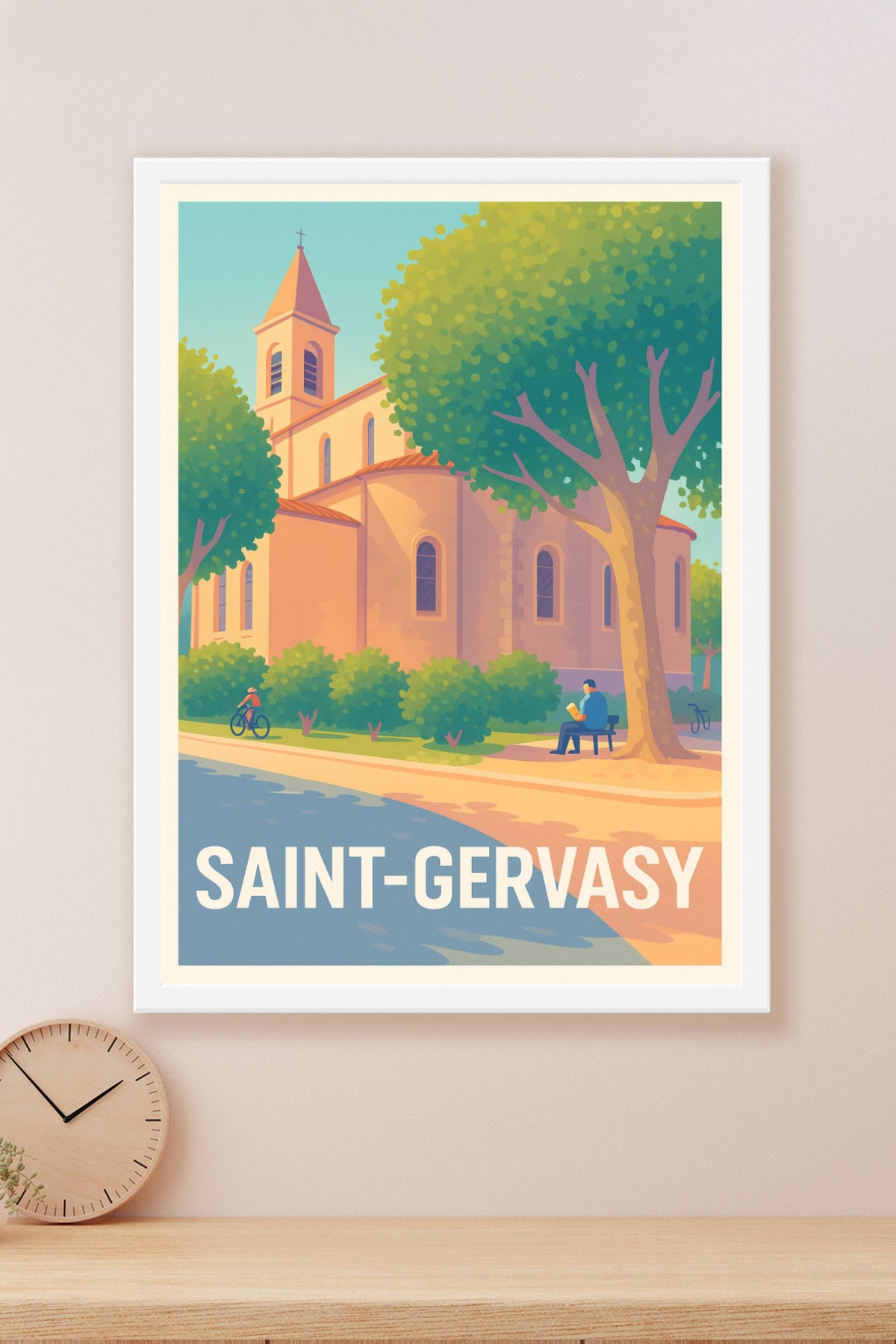 Affiche Saint-Gervasy — Charme paisible au cœur du village · poster d'art de Saint-Gervasy