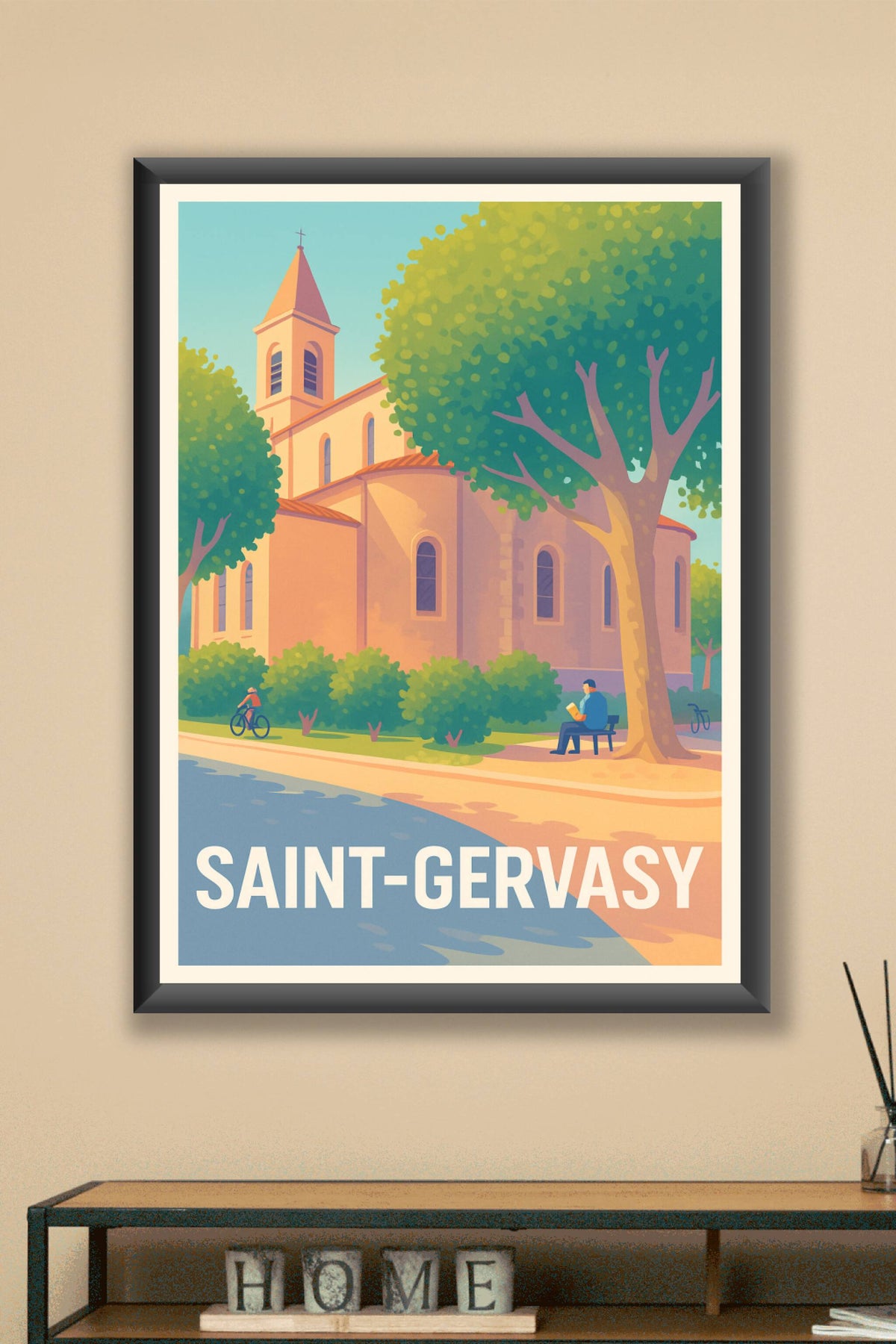 Affiche Saint-Gervasy — Charme paisible au cœur du village · poster d'art de Saint-Gervasy