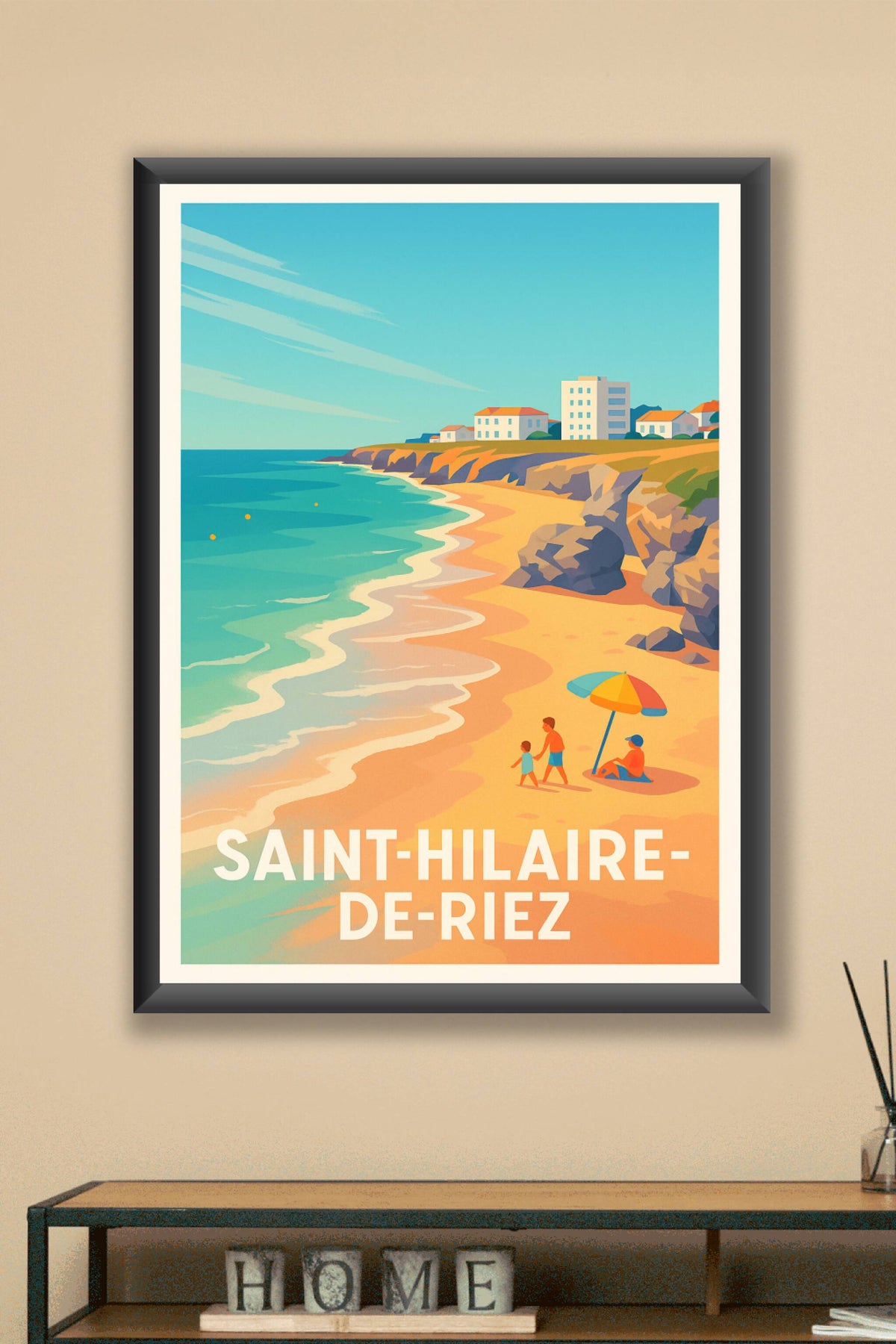 Affiche Saint-Hilaire-de-Riez — Évasion et douceur de la côte vendéenne · poster d'art de Saint-Hilaire-de-Riez