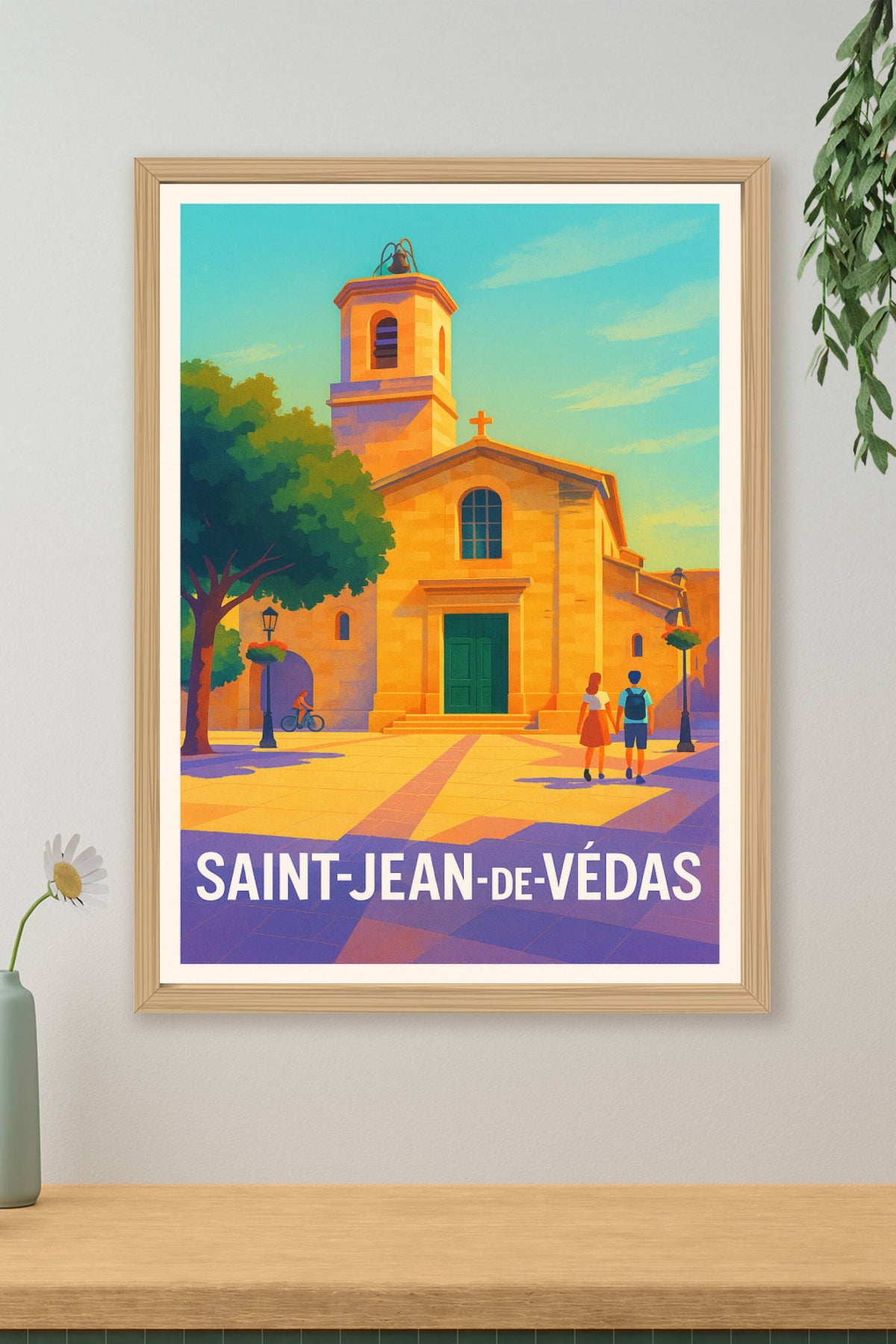 Affiche Saint-Jean-de-Védas — Charme et sérénité au cœur du Sud · poster d'art de Saint-Jean-de-Védas