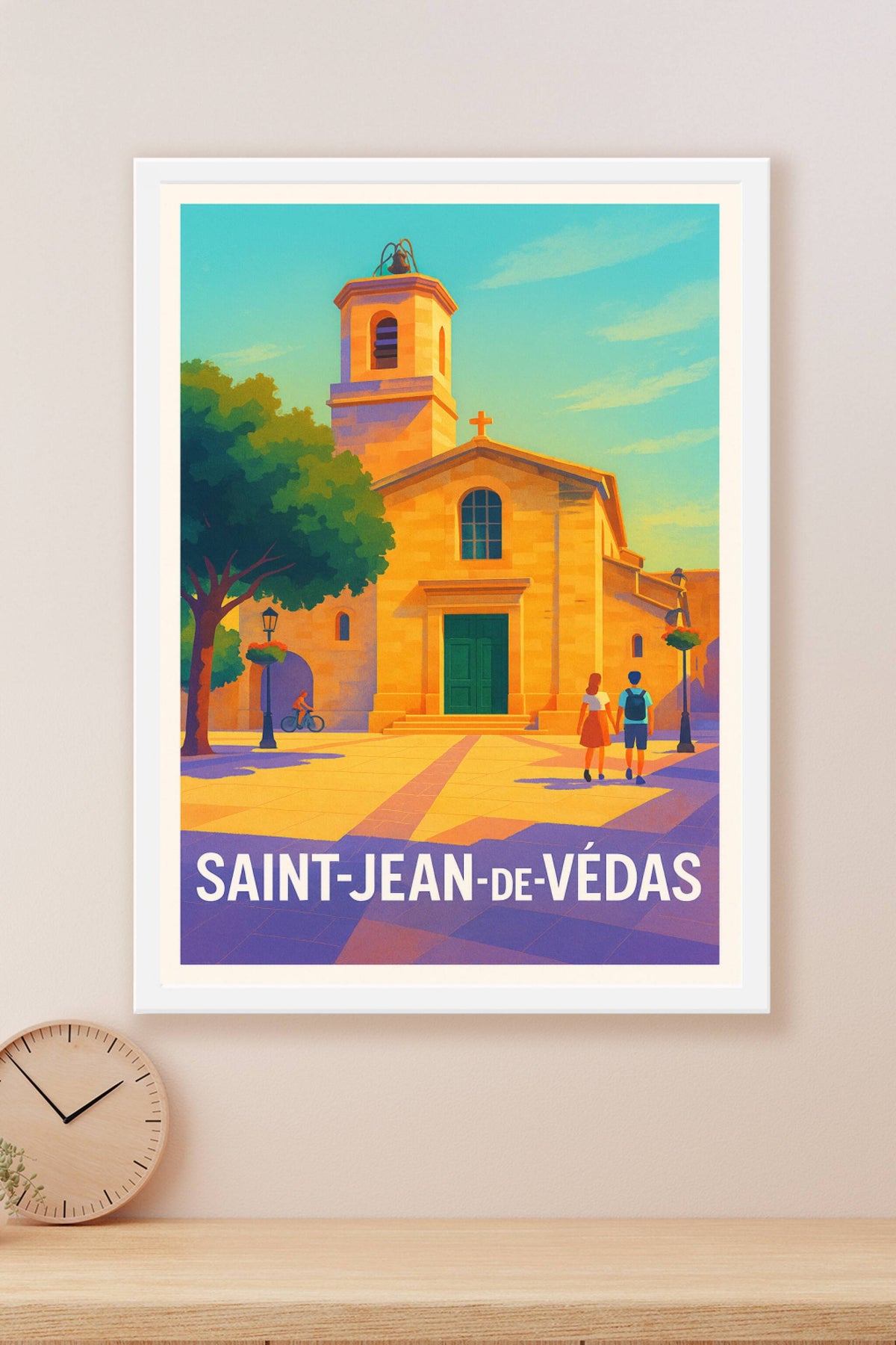 Affiche Saint-Jean-de-Védas — Charme et sérénité au cœur du Sud · poster d'art de Saint-Jean-de-Védas