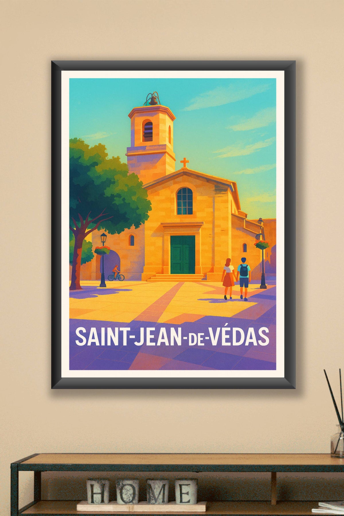 Affiche Saint-Jean-de-Védas — Charme et sérénité au cœur du Sud · poster d'art de Saint-Jean-de-Védas