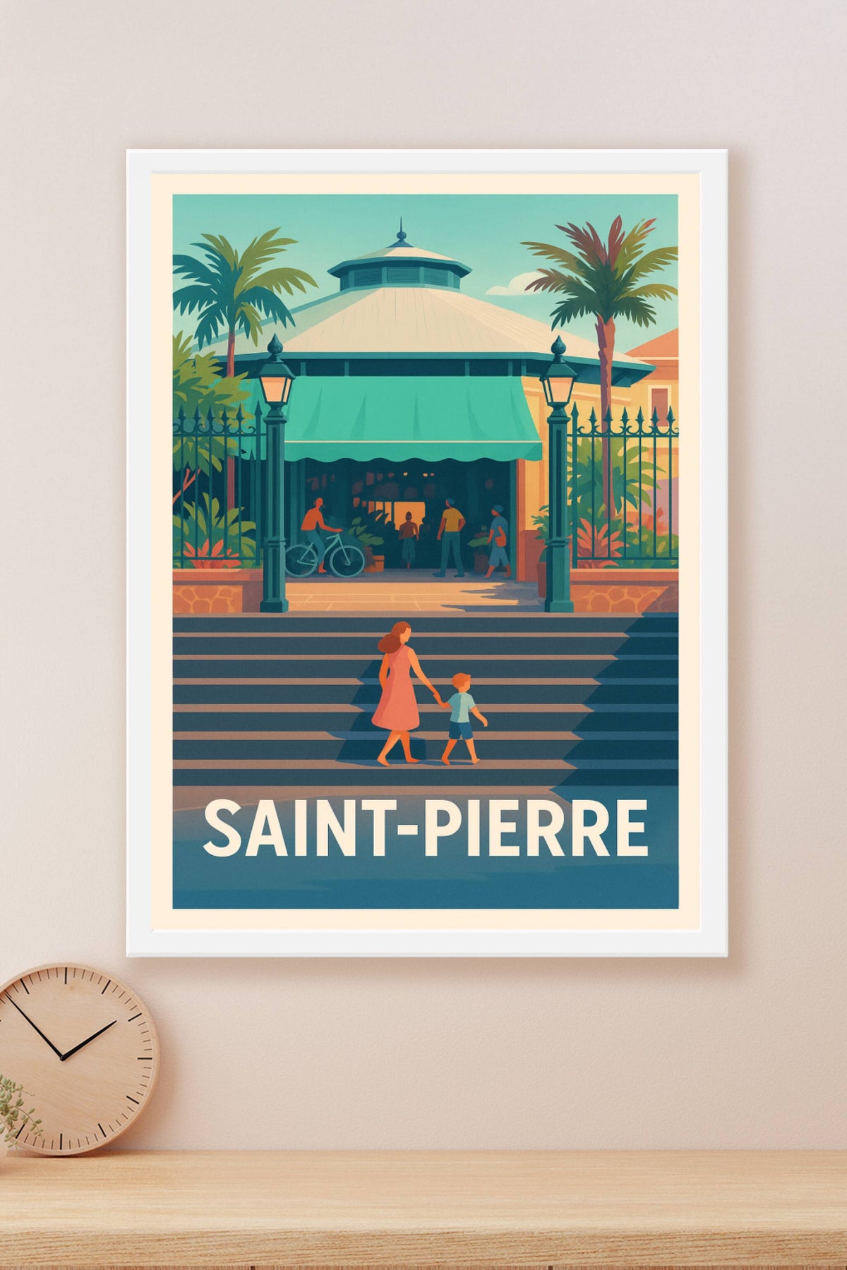 Affiche Saint-Pierre — Charme et douceur tropicale · poster d'art de Saint-Pierre