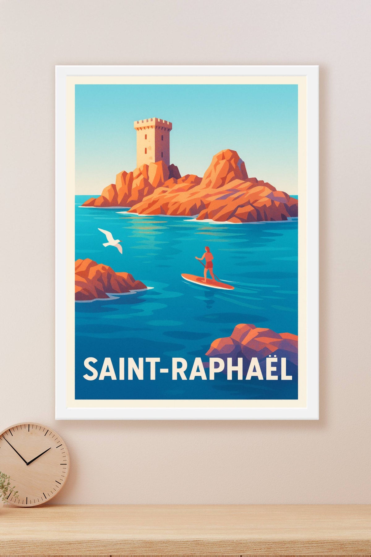 Affiche Saint-Raphaël — L'évasion marine au cœur de la Côte d'Azur · poster d'art de Saint-Raphaël