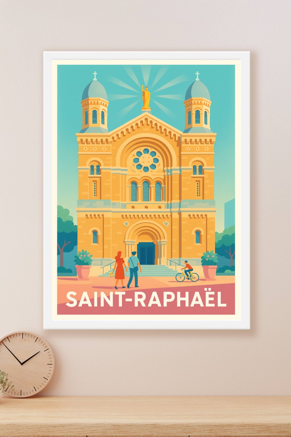 Affiche Saint-Raphaël — Charme et sérénité en Azur · poster d'art de Saint-Raphaël