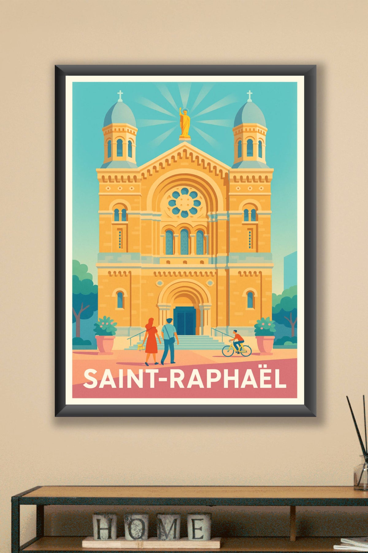 Affiche Saint-Raphaël — Charme et sérénité en Azur · poster d'art de Saint-Raphaël