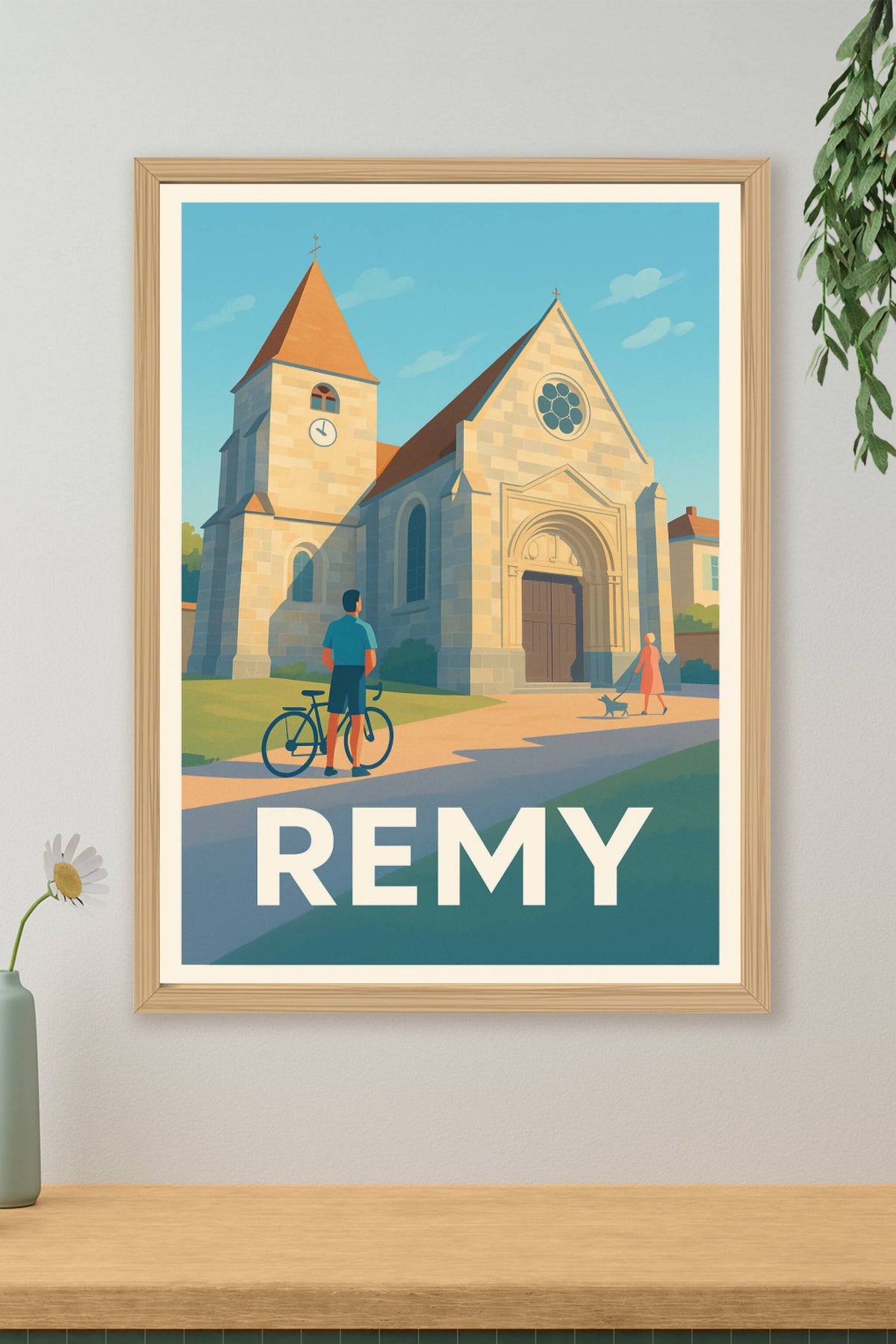 Affiche Remy — Charme et sérénité au cœur du village · poster d'art de Remy