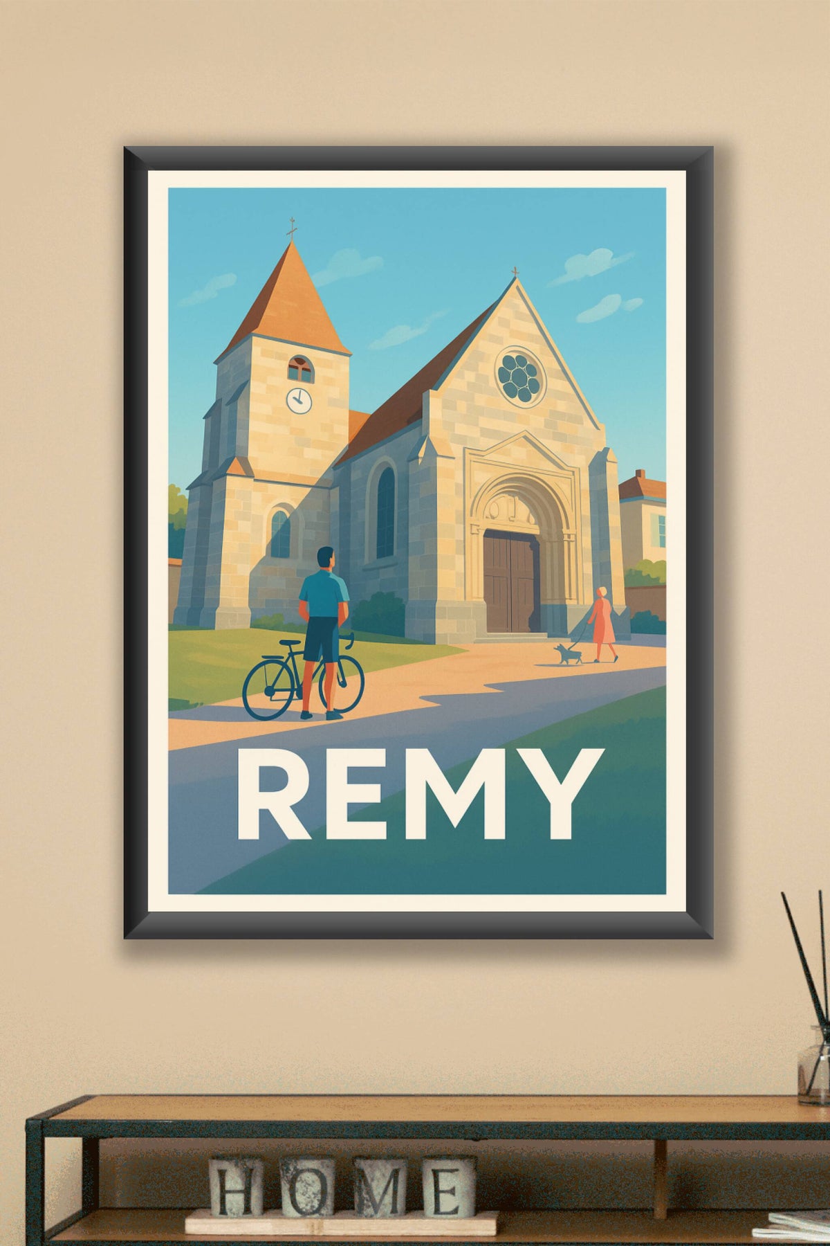 Affiche Remy — Charme et sérénité au cœur du village · poster d'art de Remy