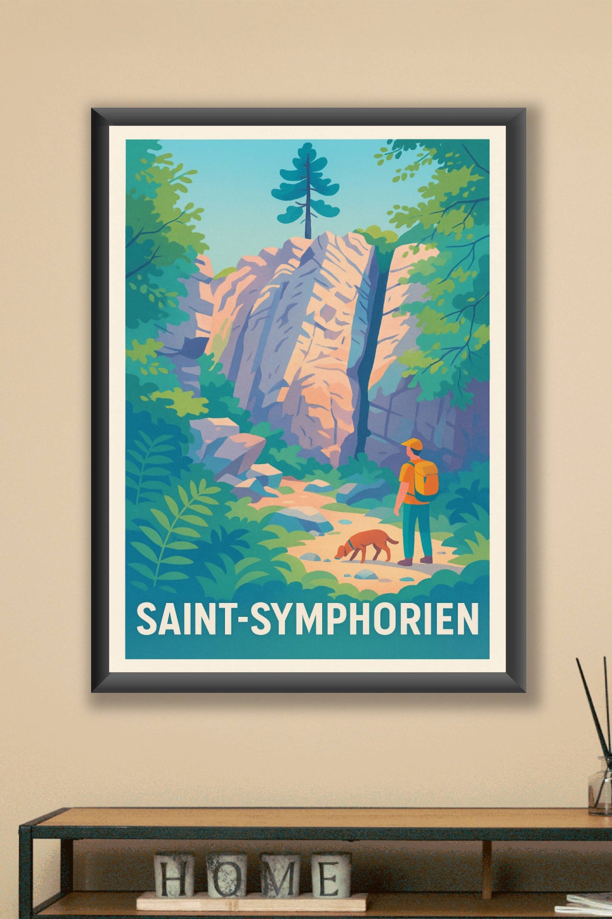 Affiche Saint-Symphorien — L'appel de la nature sauvage · poster d'art de Saint-Symphorien