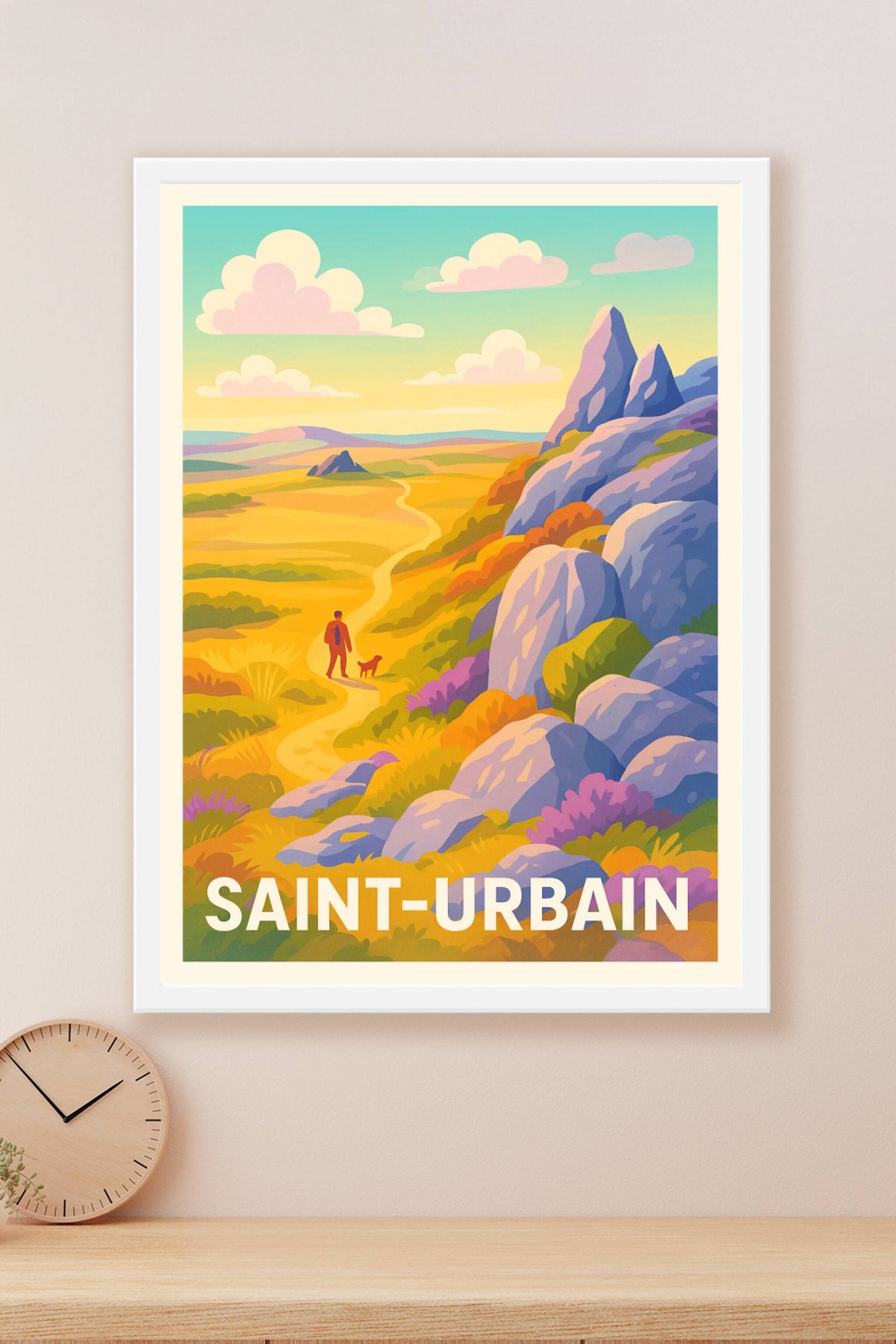 Affiche Saint-Urbain — L'évasion nature au cœur des montagnes · poster d'art de Saint-Urbain