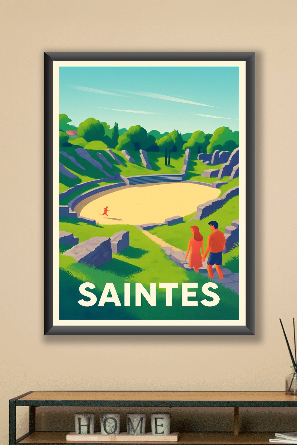 Affiche Saintes — Plongez au cœur de l'Histoire Antique · poster d'art de Saintes