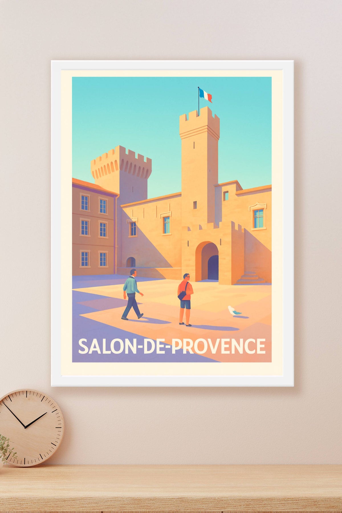 Affiche Salon-de-Provence — Lumière et histoire au cœur de la Provence · poster d'art de Salon-de-Provence