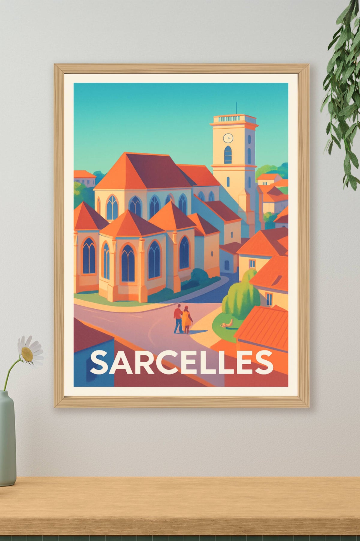 Affiche Sarcelles — Charme et sérénité au cœur de la ville · poster d'art de Sarcelles